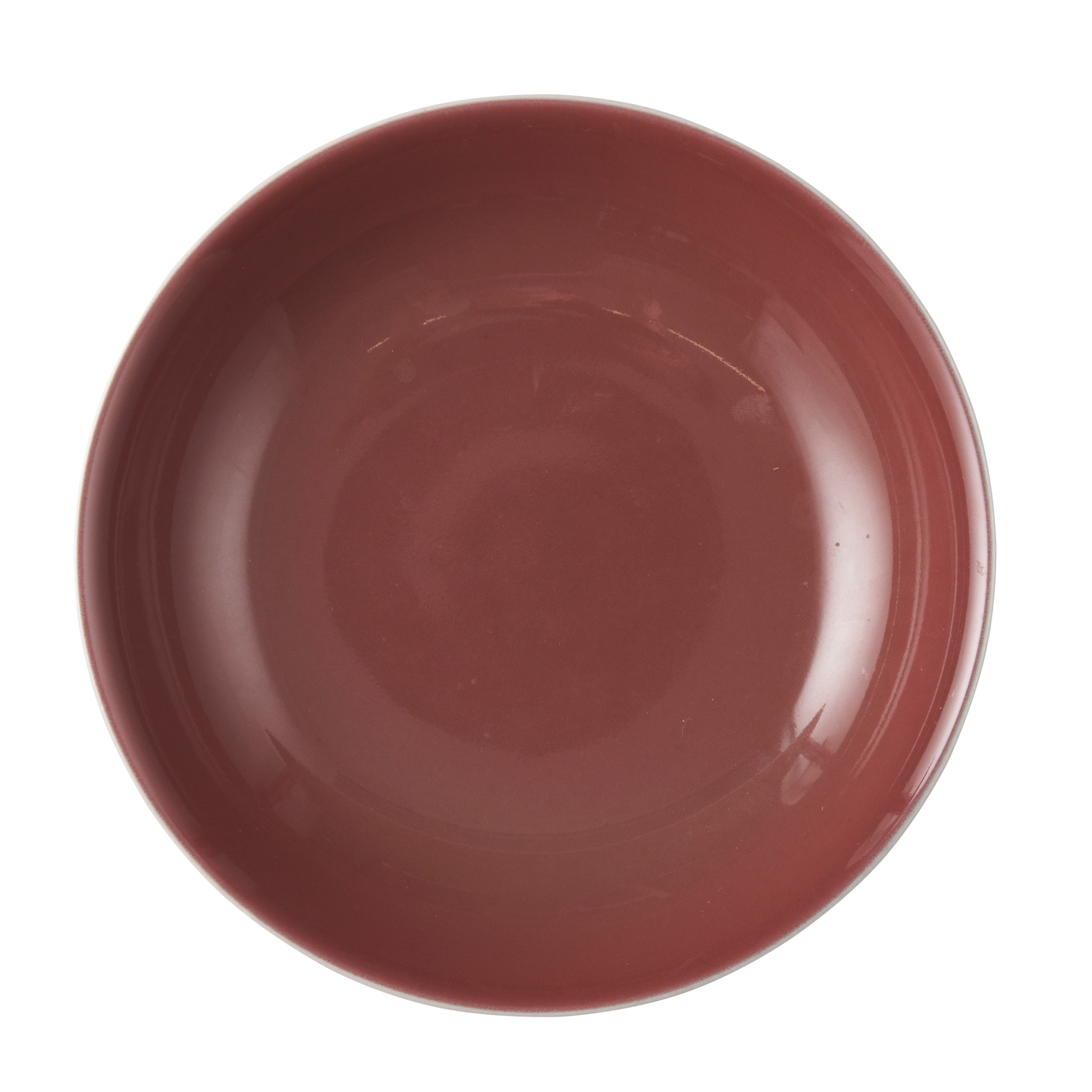 RED-GLAZED PLATE