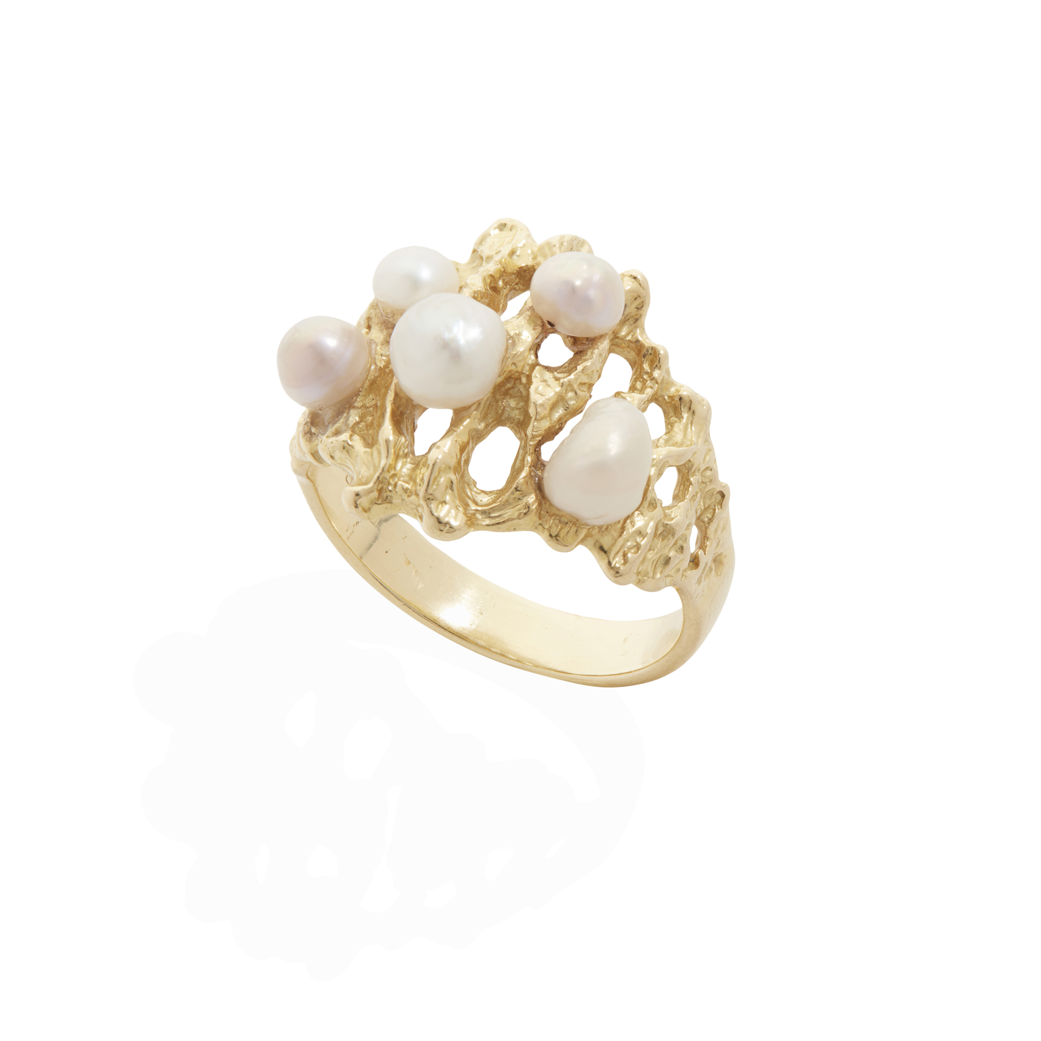 A Scottish freshwater pearl ring