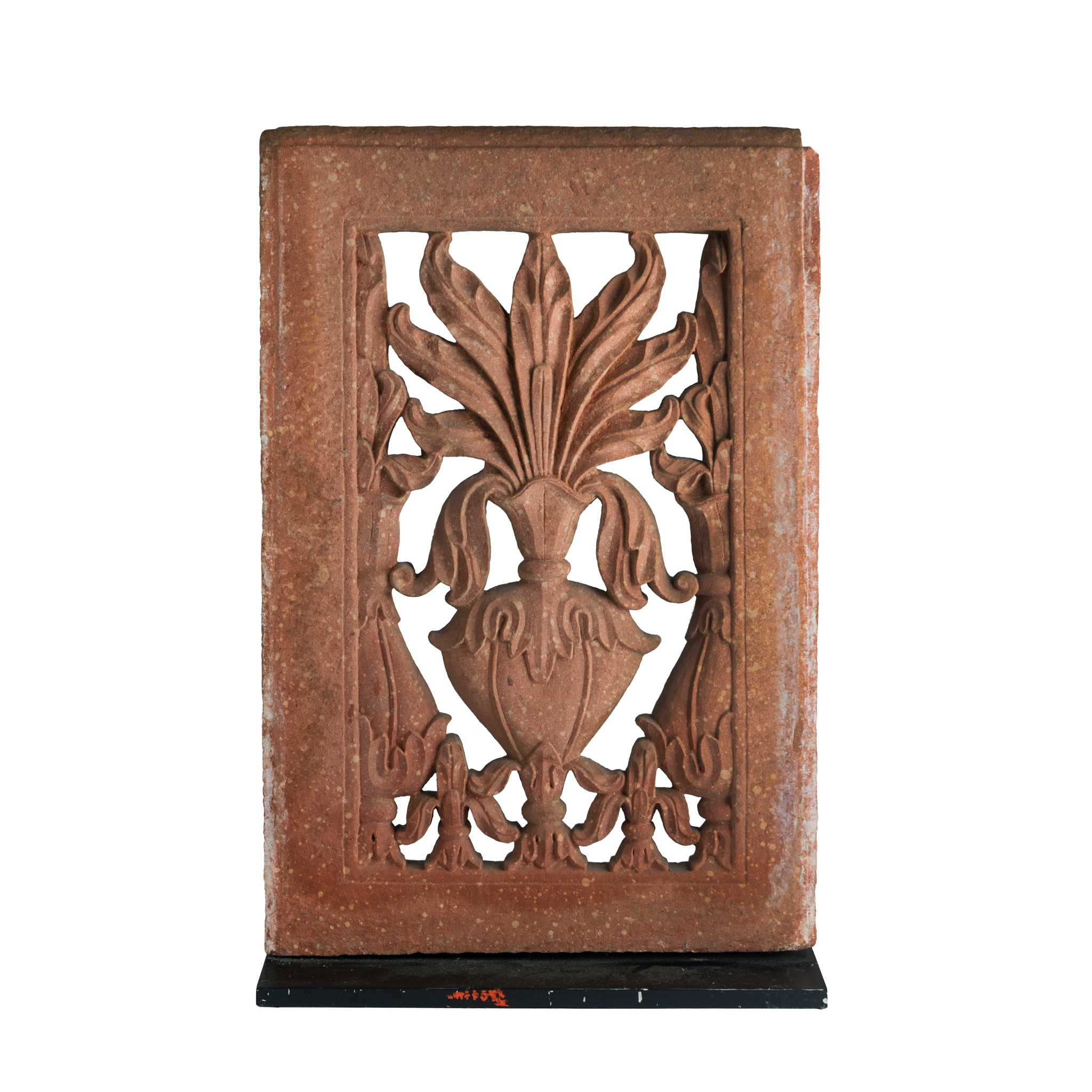 A MUGHAL RED SANDSTONE OPENWORK JALI SCREEN