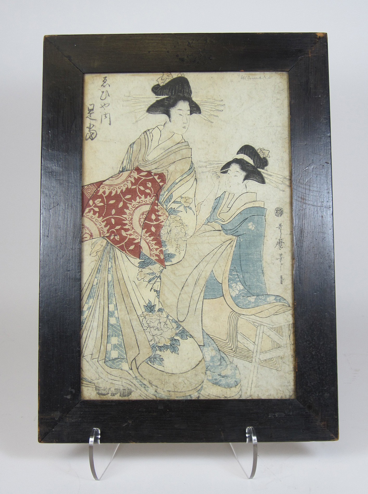 JAPANESE PRINT OF A BIJIN, BY UTAMARO