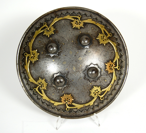 Three Indian metal shields, circa 1800