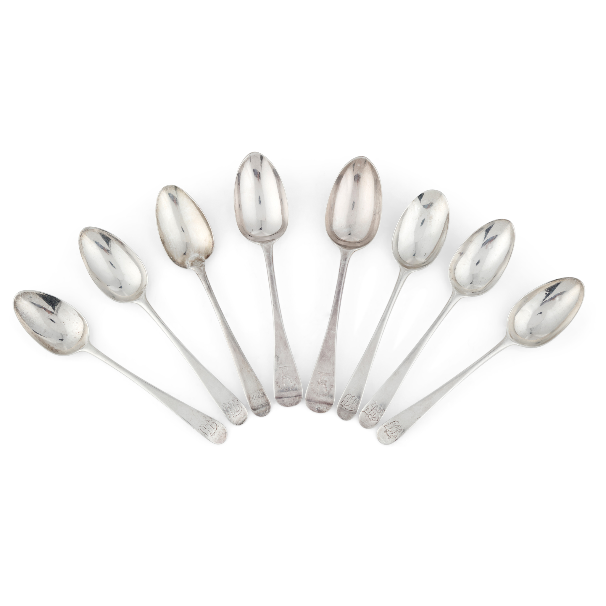 A SET OF SIX GEORGE III DESSERT SPOONS