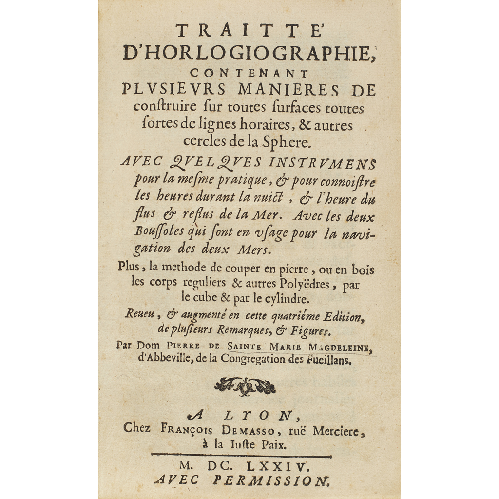 HOROLOGY, 3 VOLUMES, COMPRISING