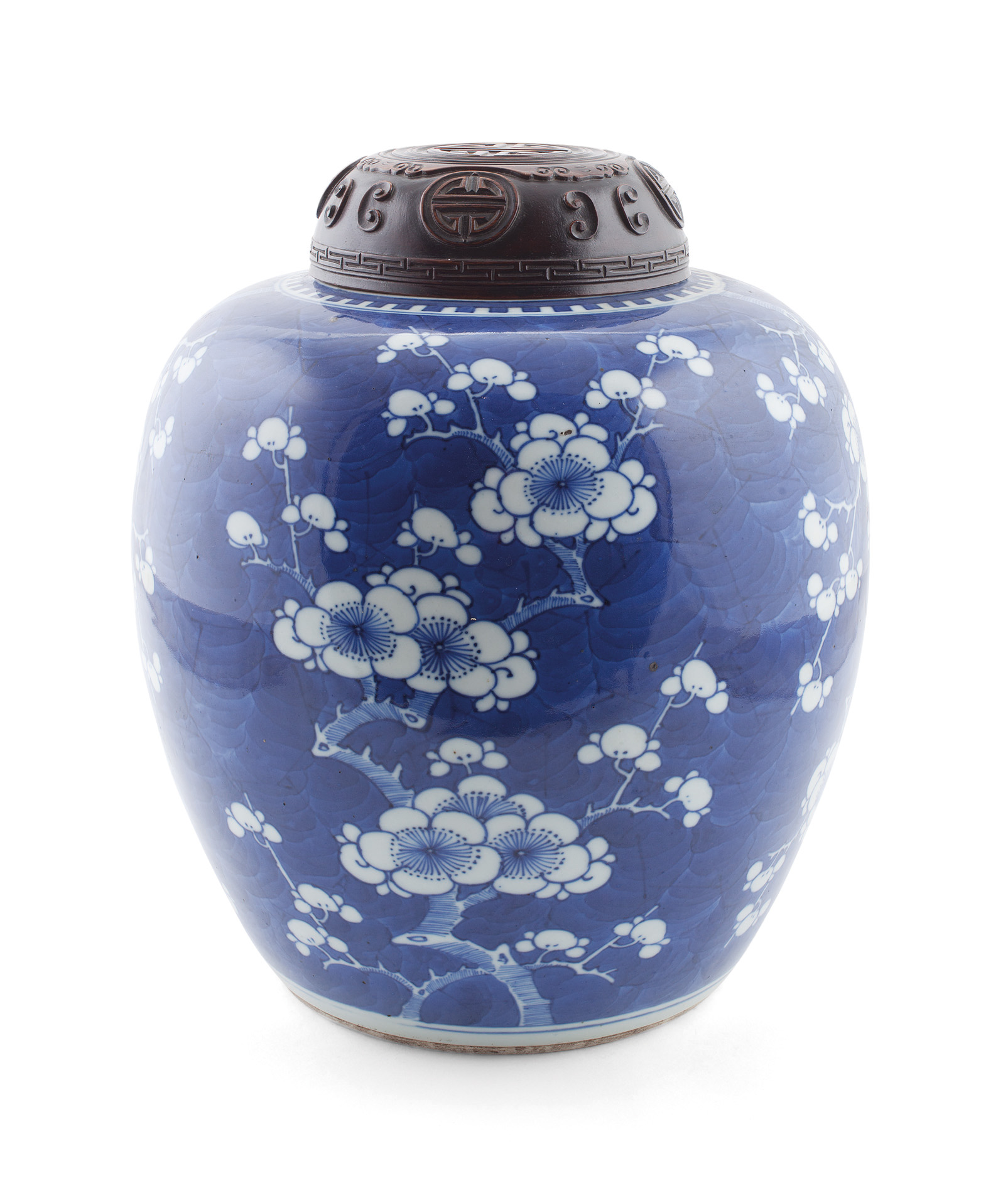 CHINESE BLUE AND WHITE GINGER JAR