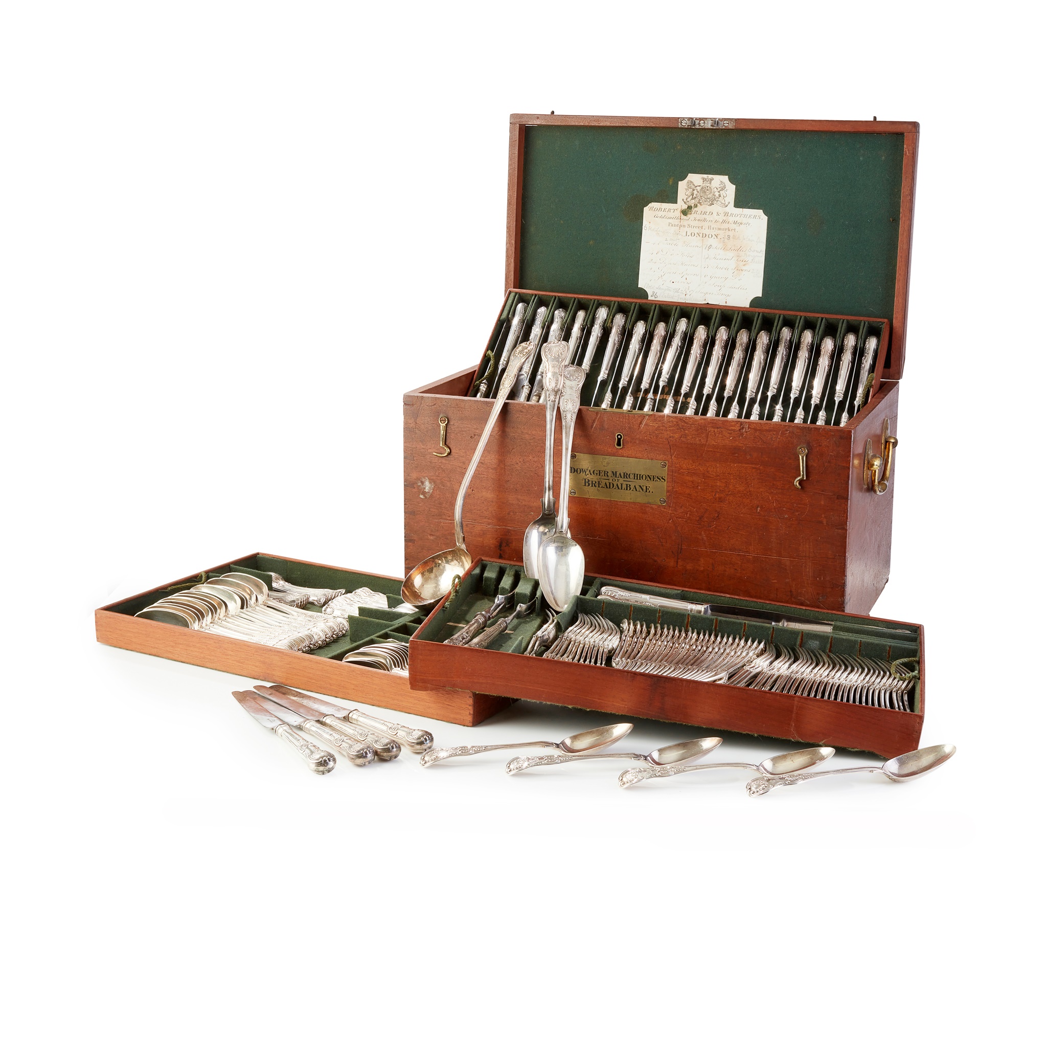 WILLIAM IV COMPREHENSIVE COMPOSITE KING'S HONEYSUCKLE PATTERN CANTEEN