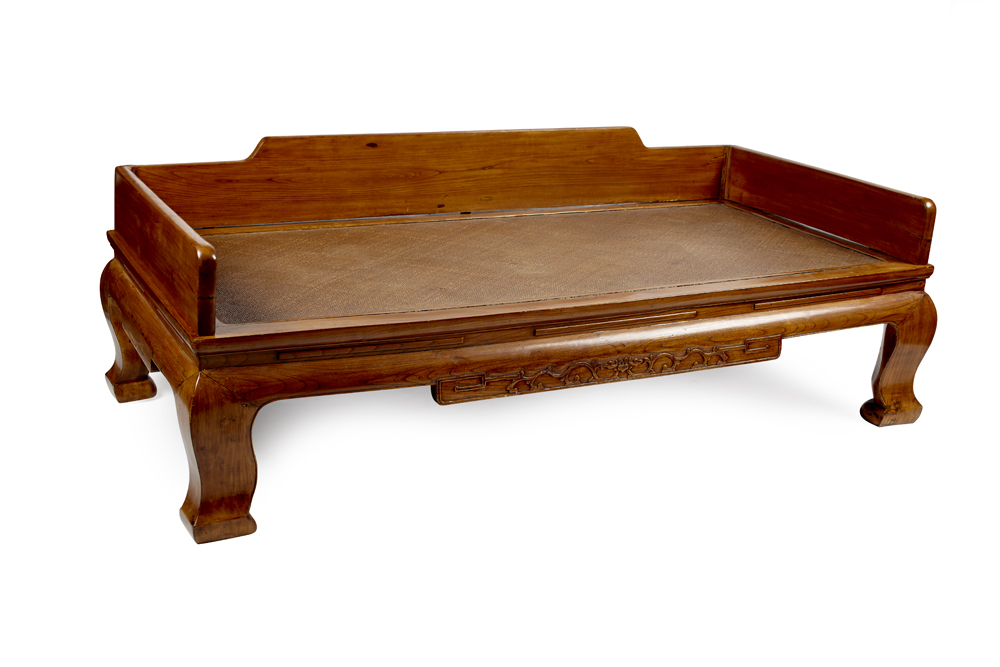 CHINESE ELM OPIUM BED