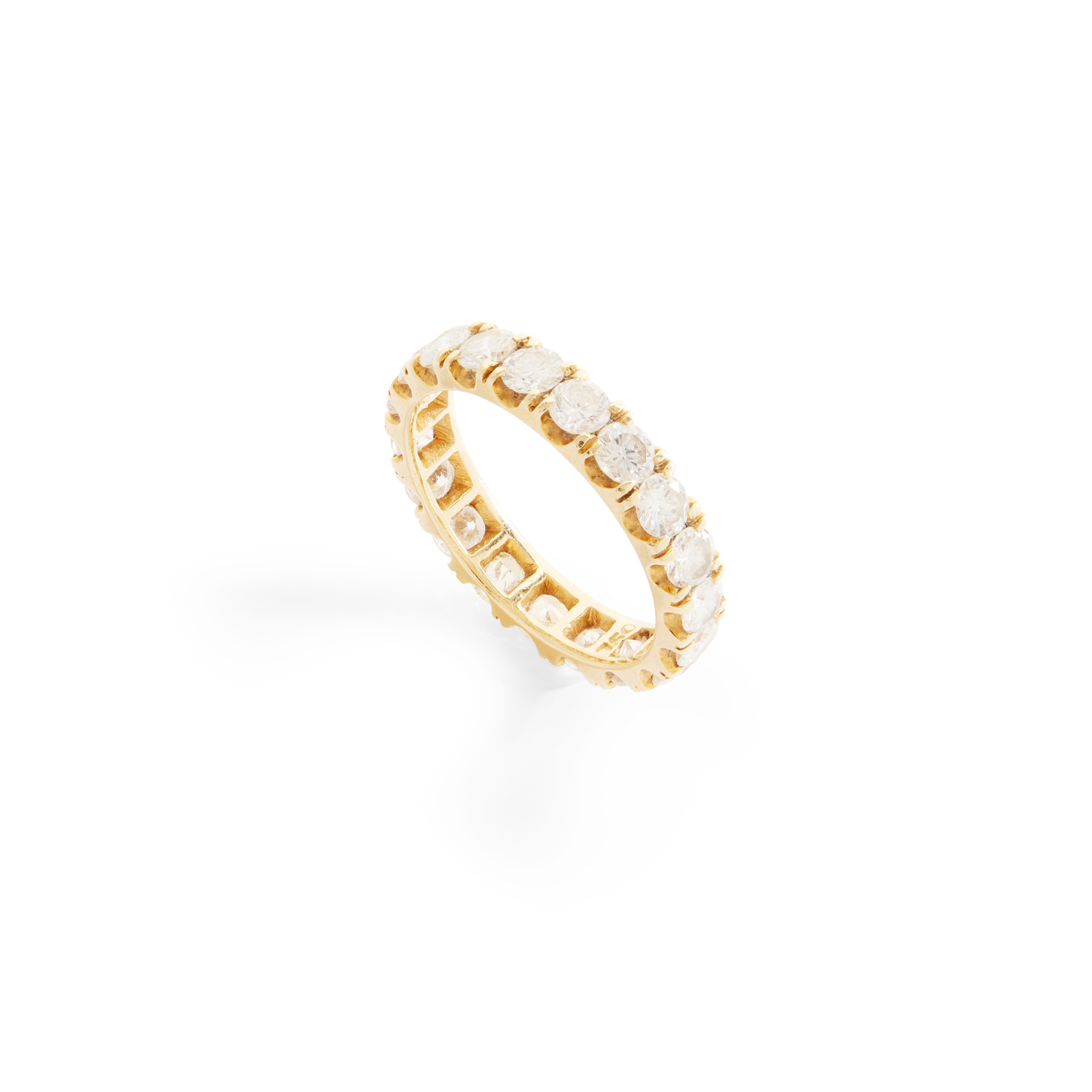A diamond eternity ring