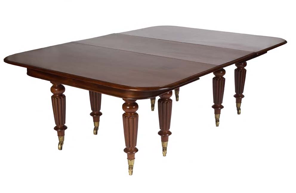 A Victorian mahogany extending dining table,