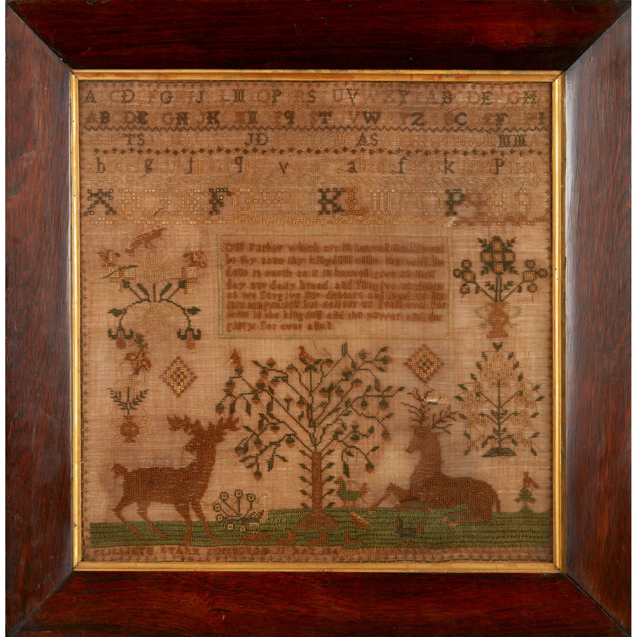 A SCOTTISH NEEDLEWORK SAMPLER, BY ELISABETH STARK EDINBURGH