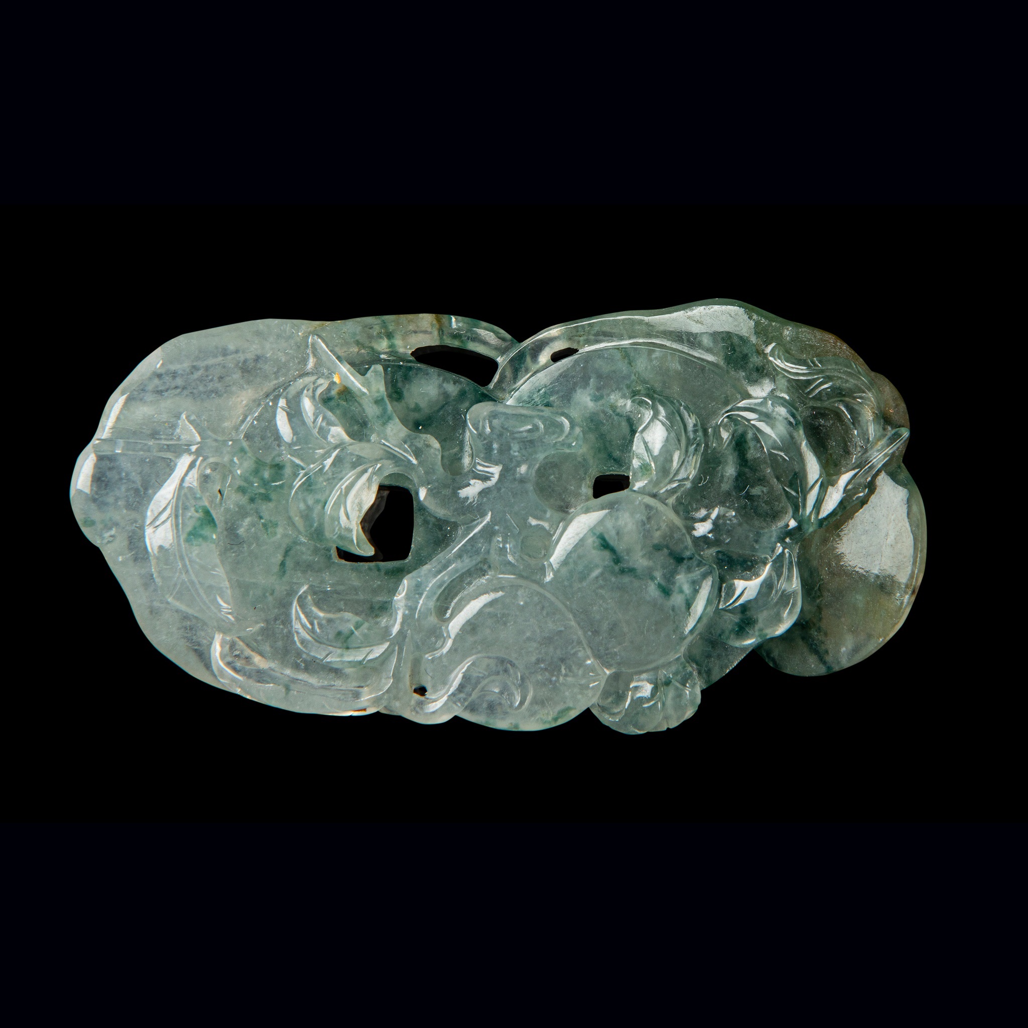 JADEITE 'TWIN COINS' PENDANT