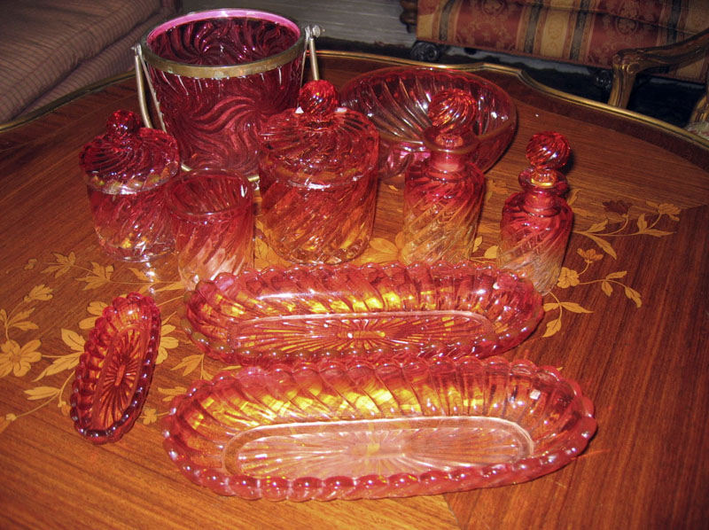 A collection of Baccarat glass