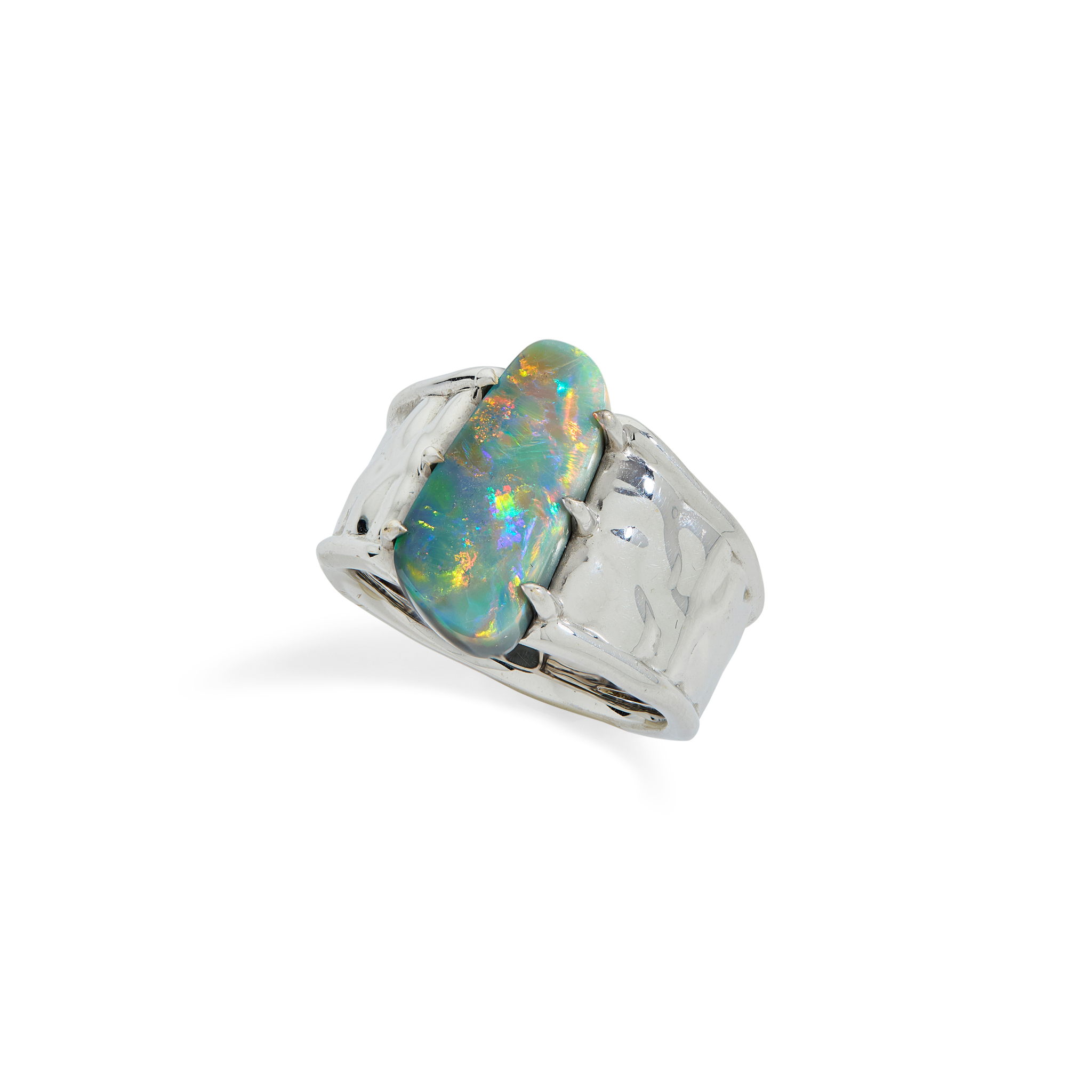 Kat Florence: A Lightning Ridge black opal ring