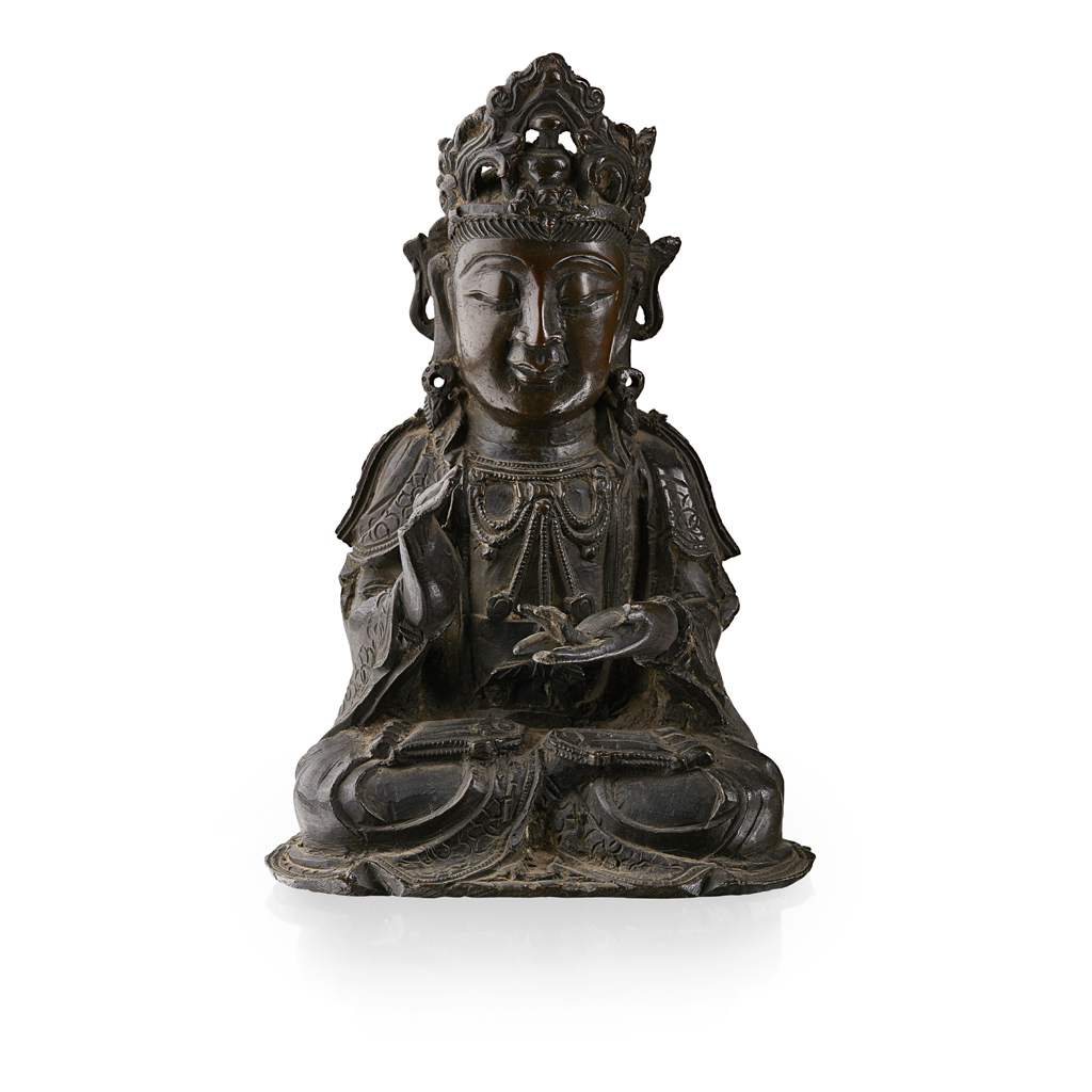 BRONZE FIGURE OF MAITREYA