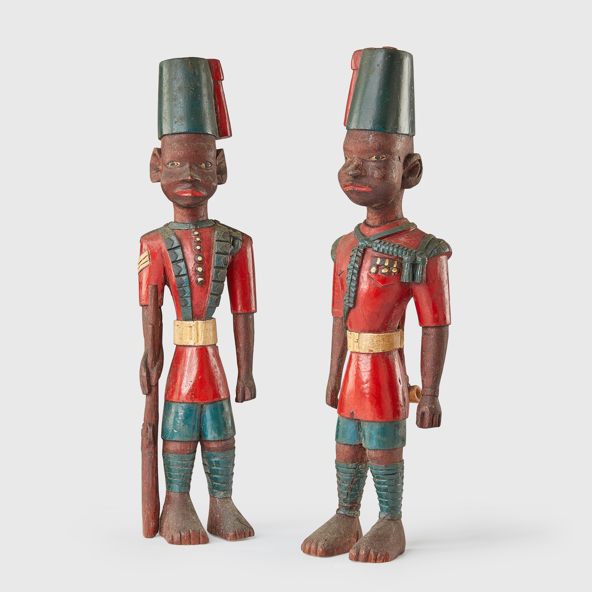 PAIR OF KAMBA COLON ASKARI FIGURES