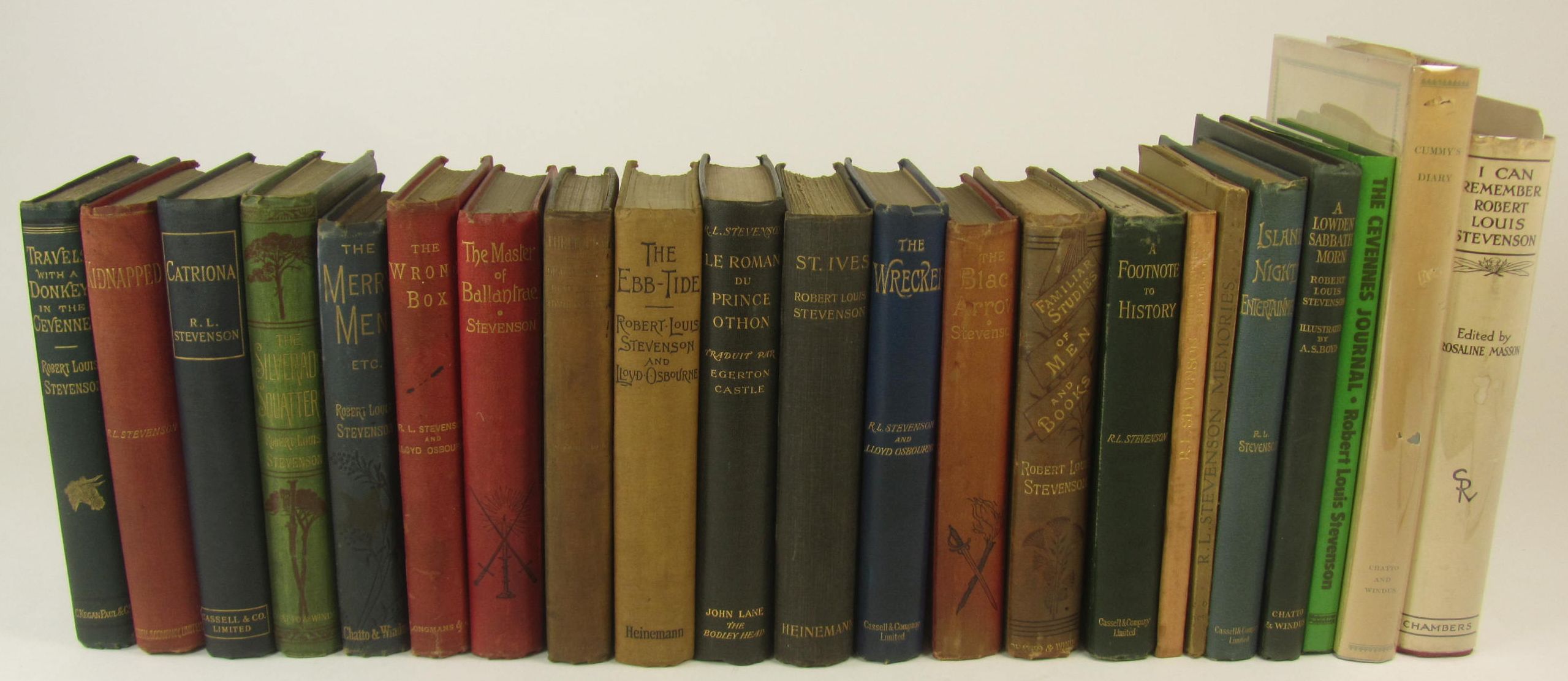 Stevenson, Robert Louis - a collection, mostly first editions