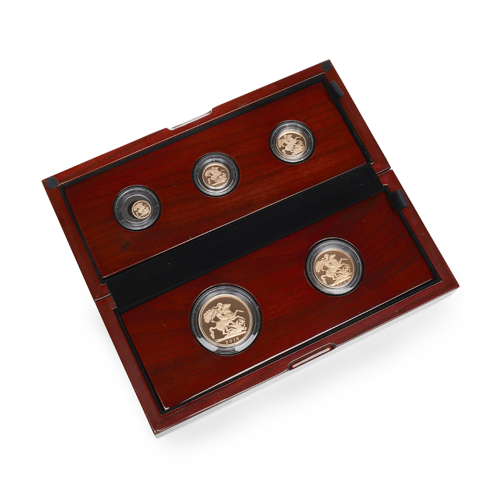 U.K. - A cased gold proof year set