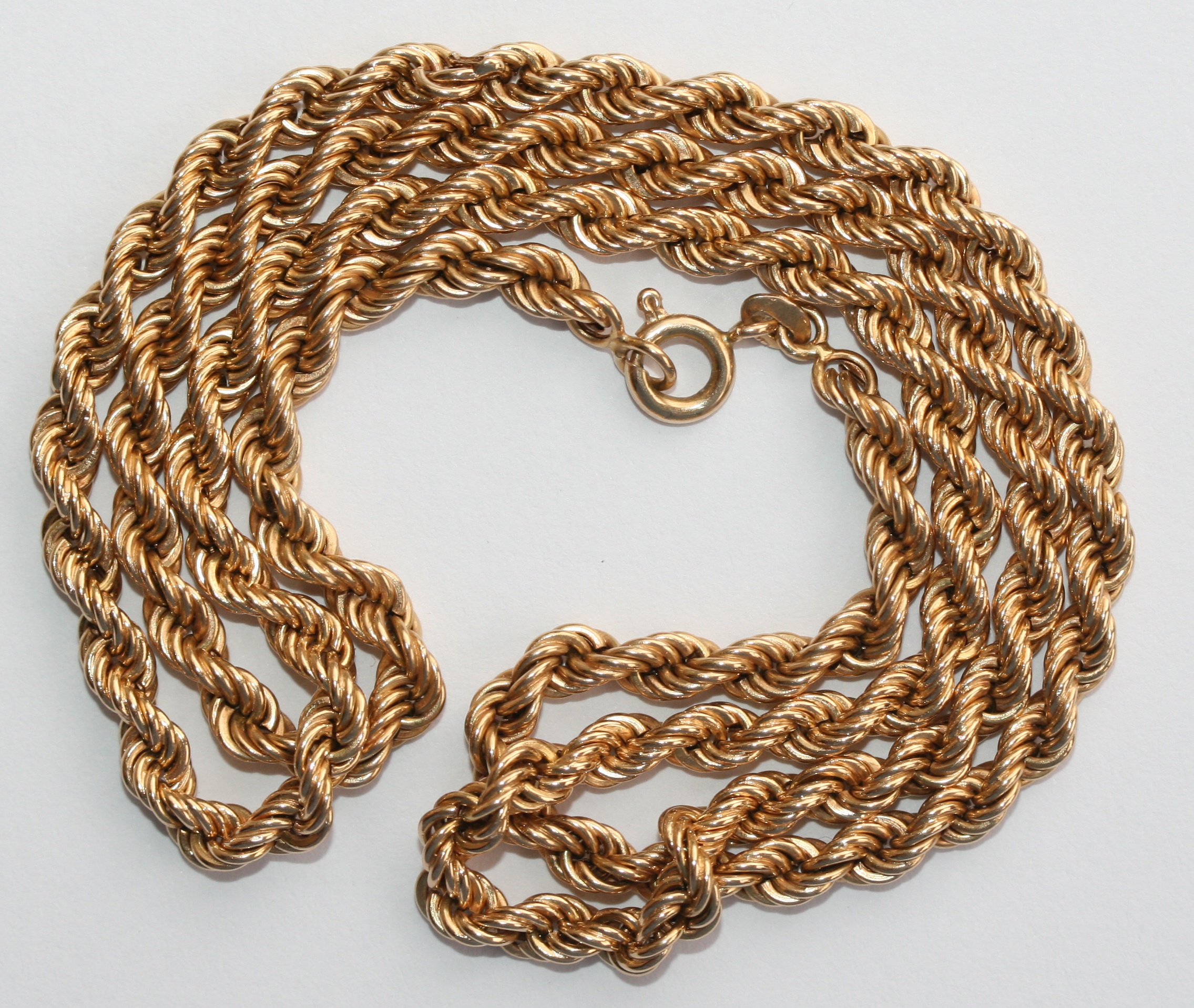An 18ct gold neck chain