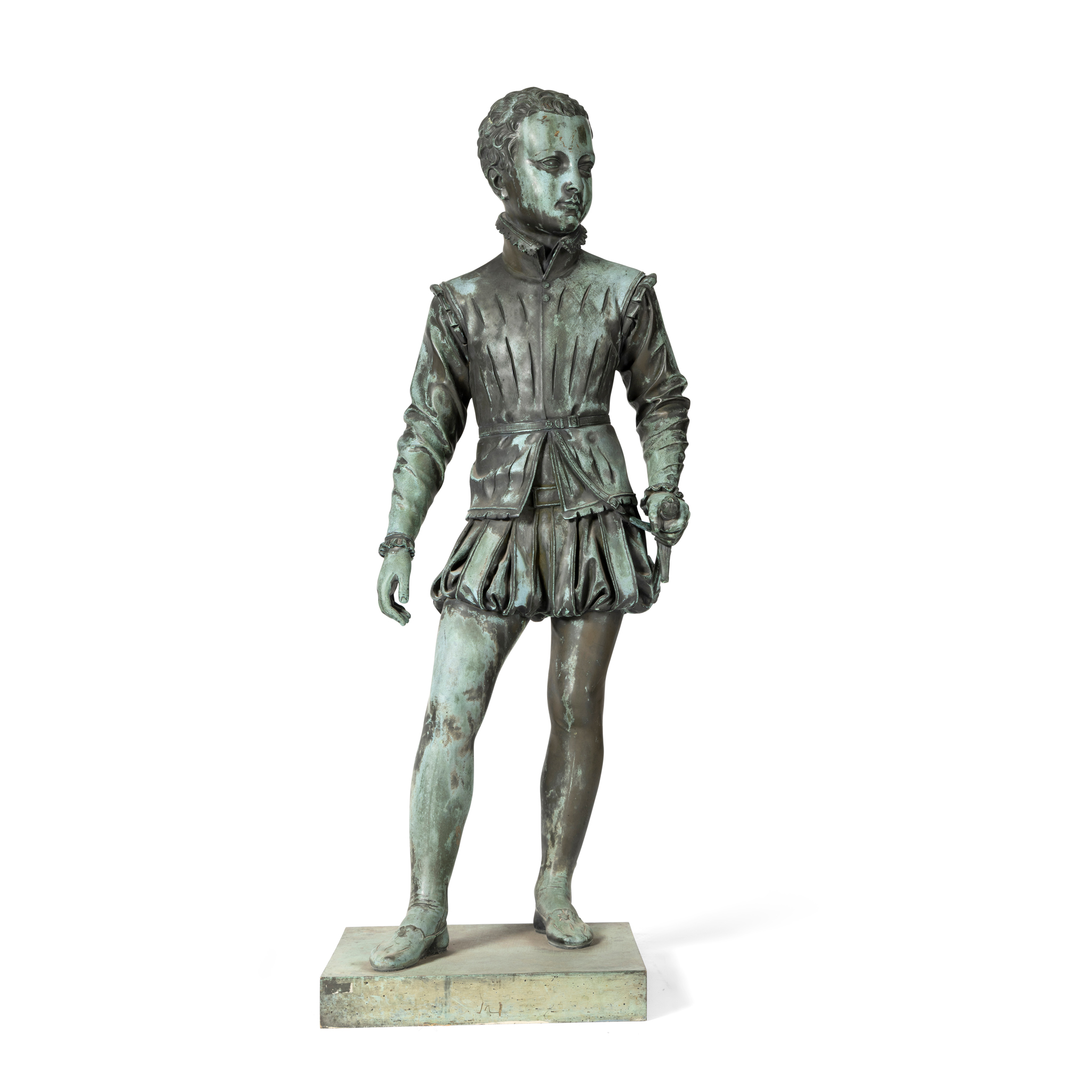 A BRONZE FIGURE OF HENRI DE NAVARRE, AFTER FRANCOIS JOSEPH BOSIO (FRENCH 1768-1845)