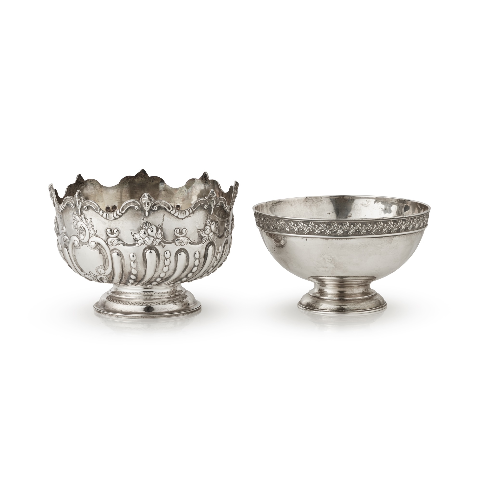 An Edwardian rose bowl