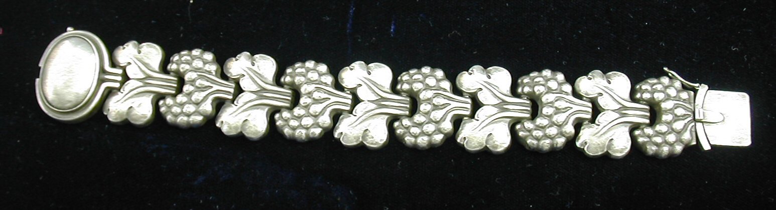 A Georg Jensen silver bracelet,