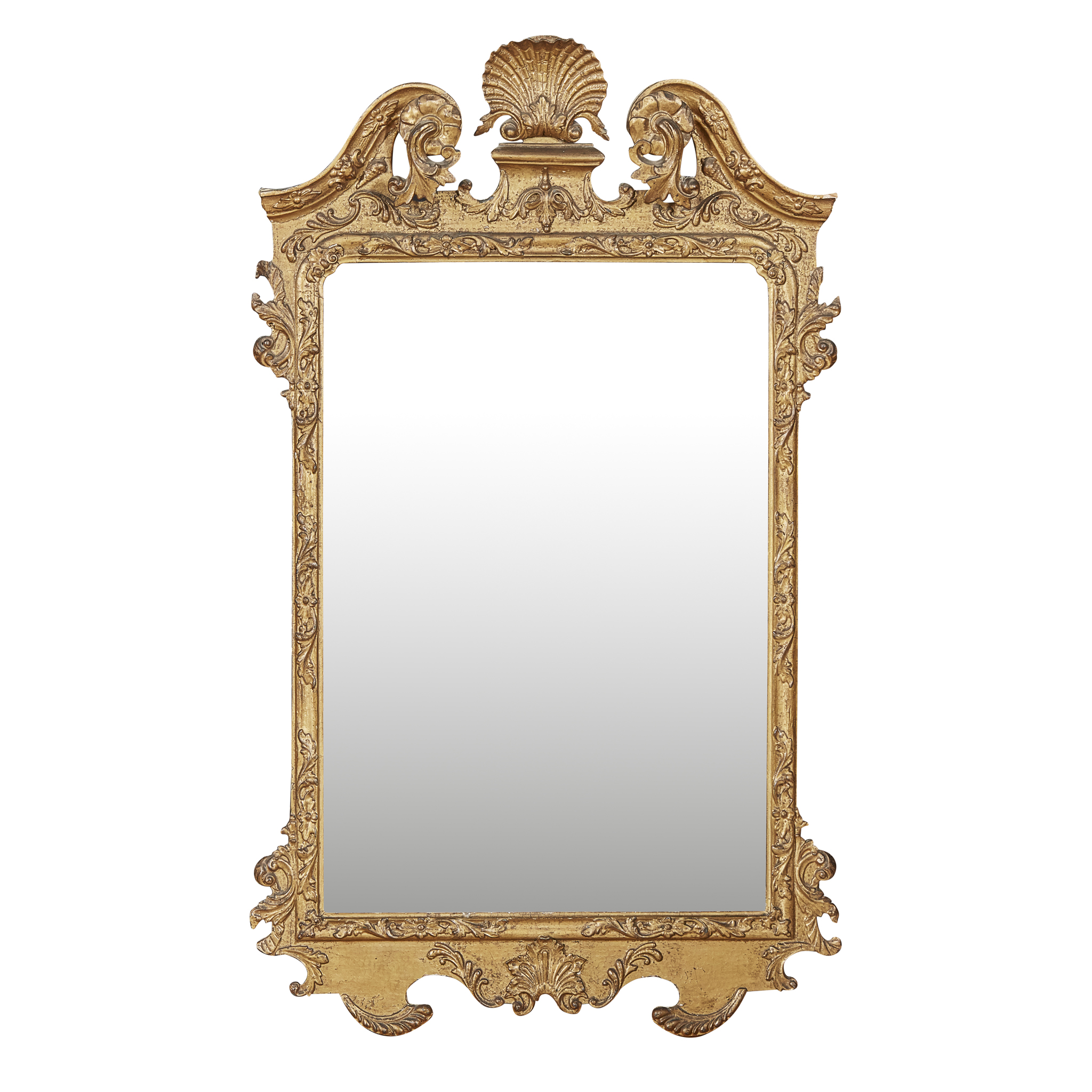 GEORGE II GILTWOOD AND GESSO MIRROR