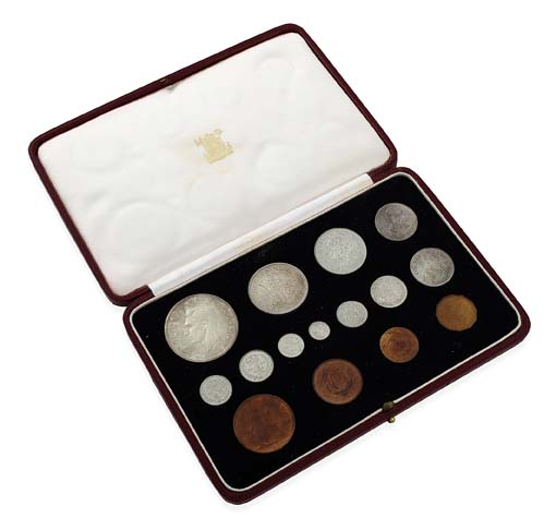 A group of three cased 1937 proof sets