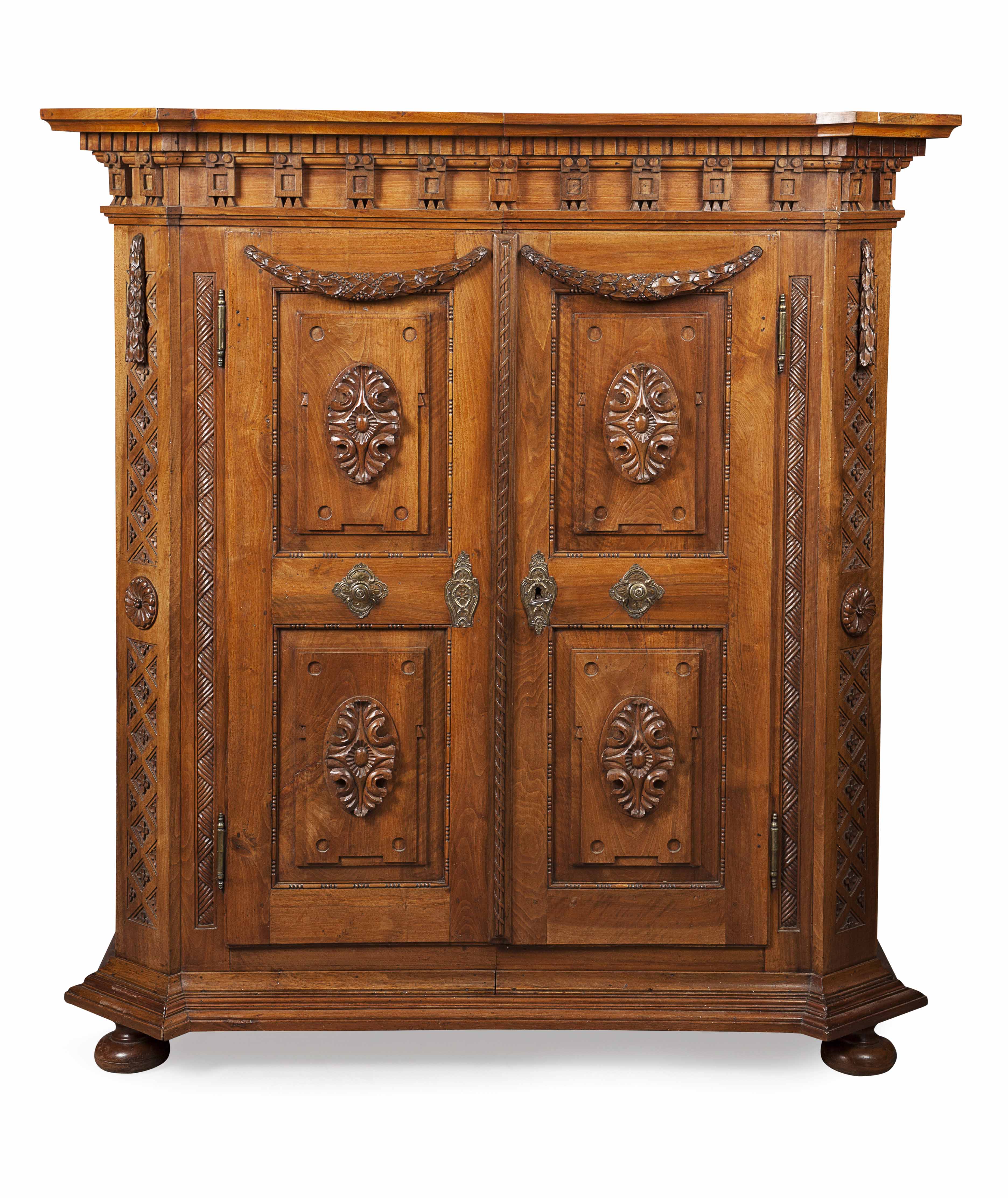 CONTINENTAL WALNUT ARMOIRE
