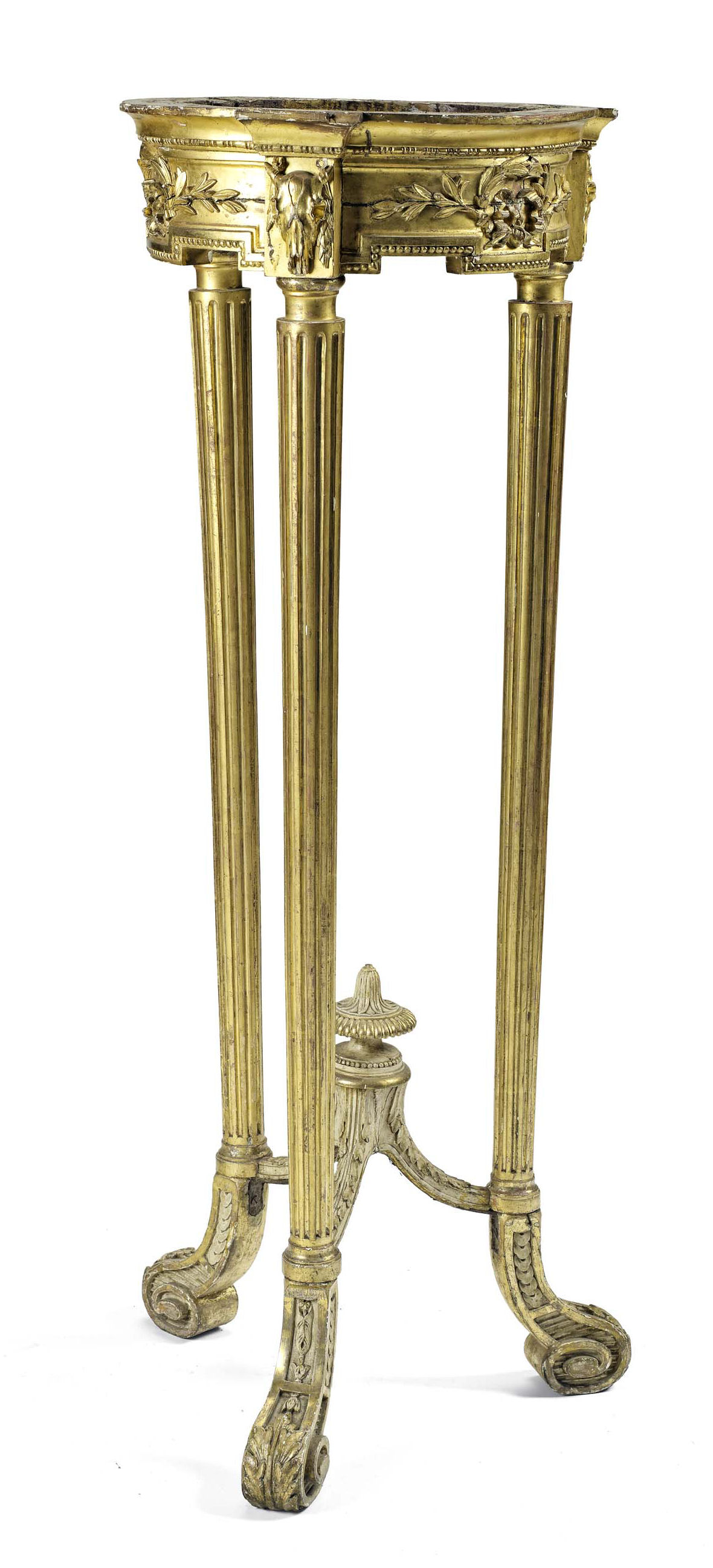 NEO-CLASSICAL CARVED GILTWOOD TORCHERE STAND
