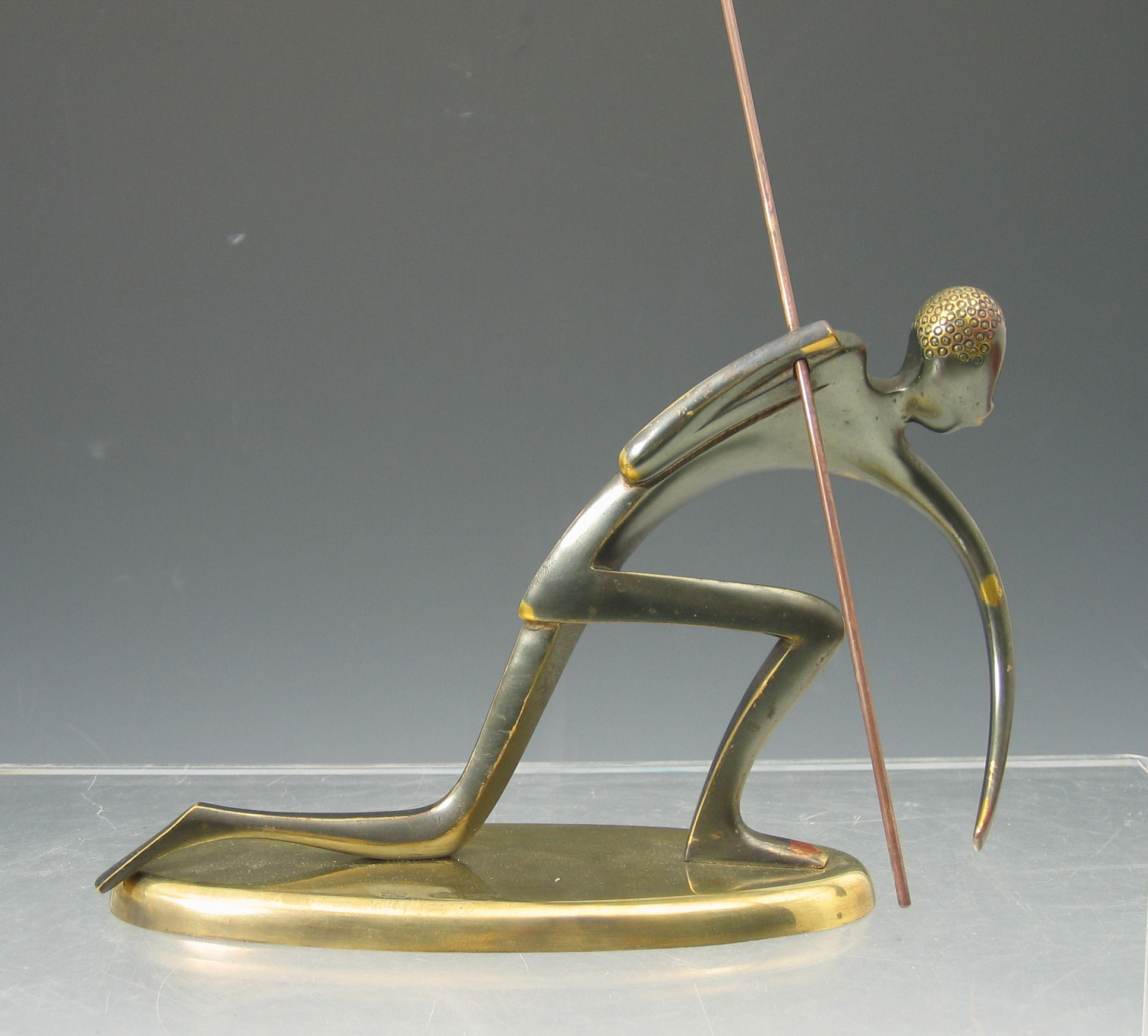 A Hagenauer patinated bronze figure,