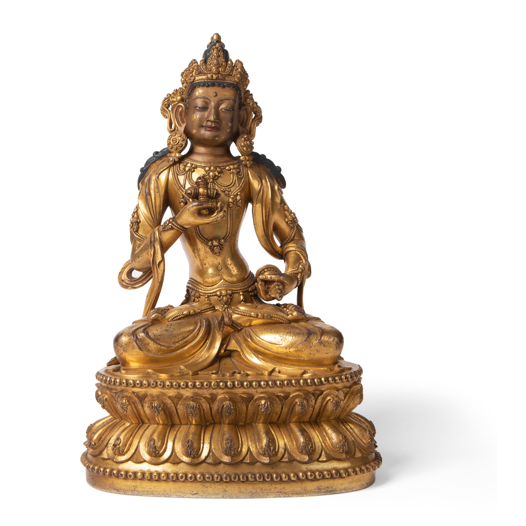 GILT BRONZE FIGURE OF BAJRA-VIDARANA