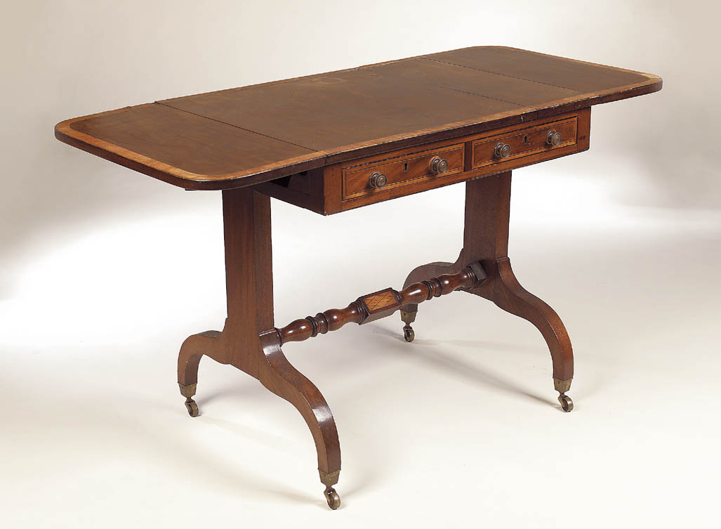 A Regency mahogany sofa table,