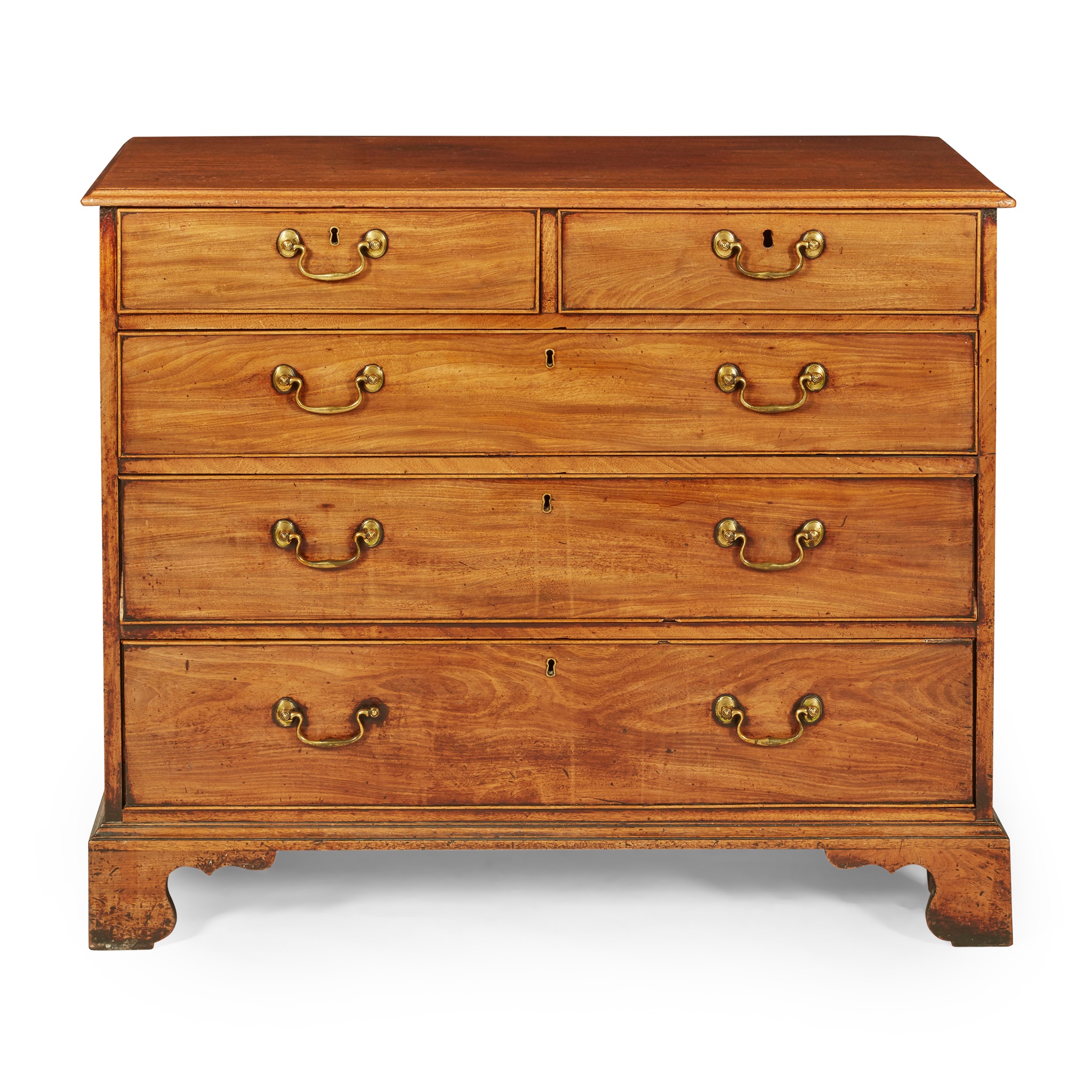 GEORGE III MAHOGANY CHEST OF DRAWERS