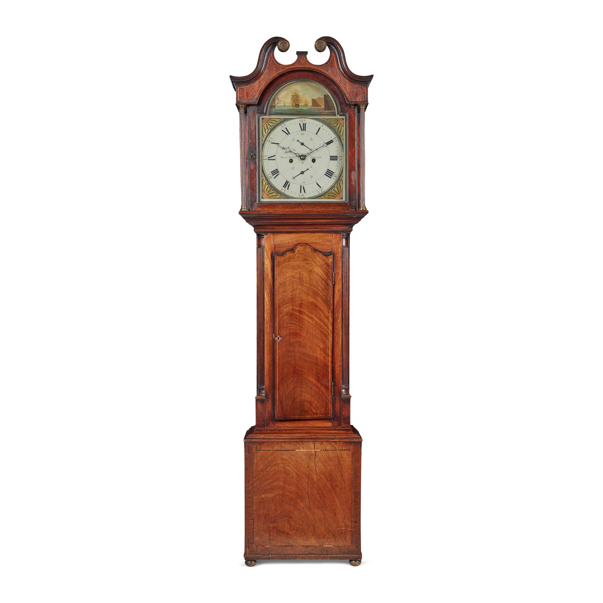 GEORGE III SCOTTISH MAHOGANY LONGCASE CLOCK, DAVID PETERS, ARBROATH