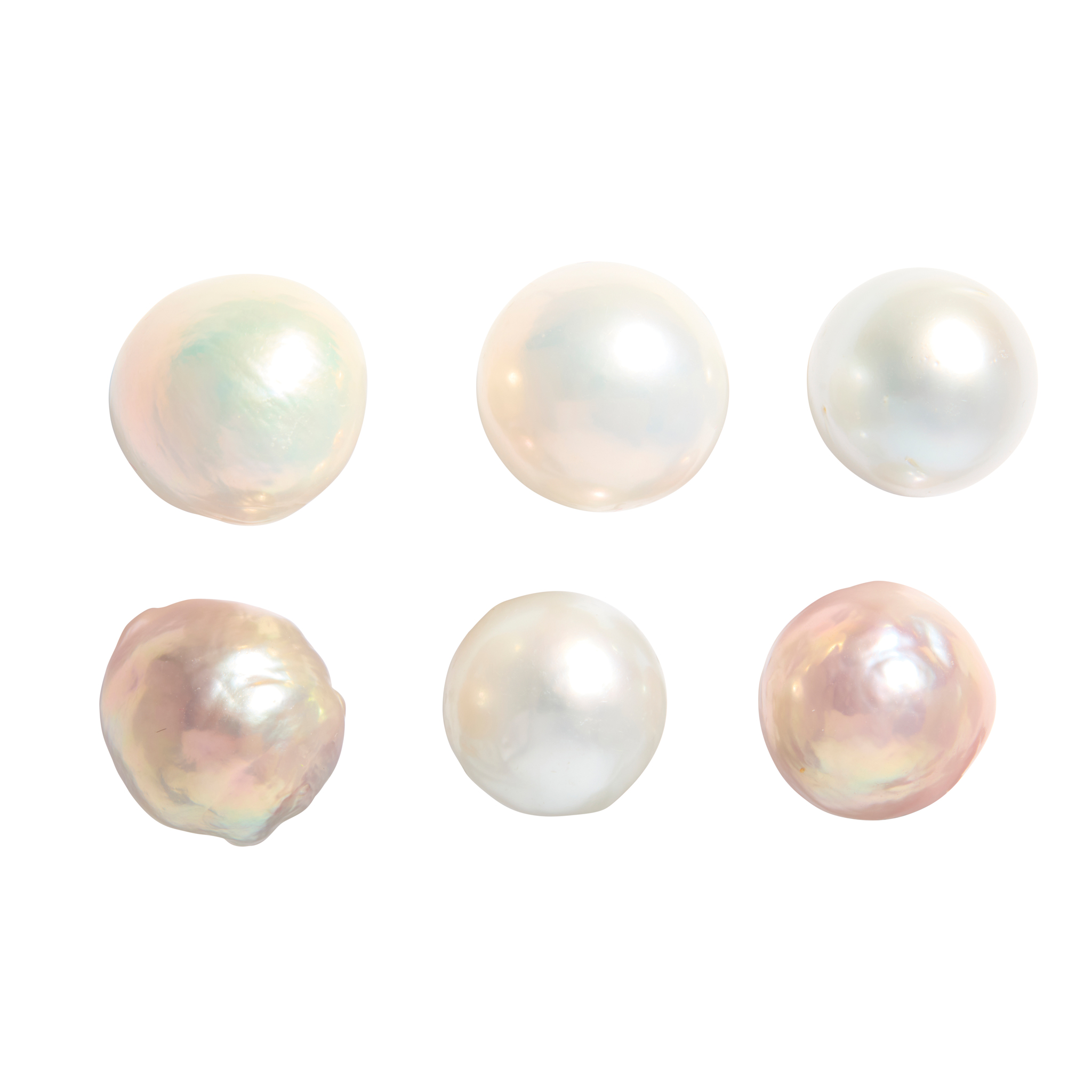 A collection of cultured pearl earrings