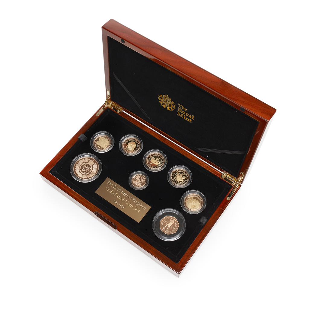 U.K. - A cased gold proof coin set