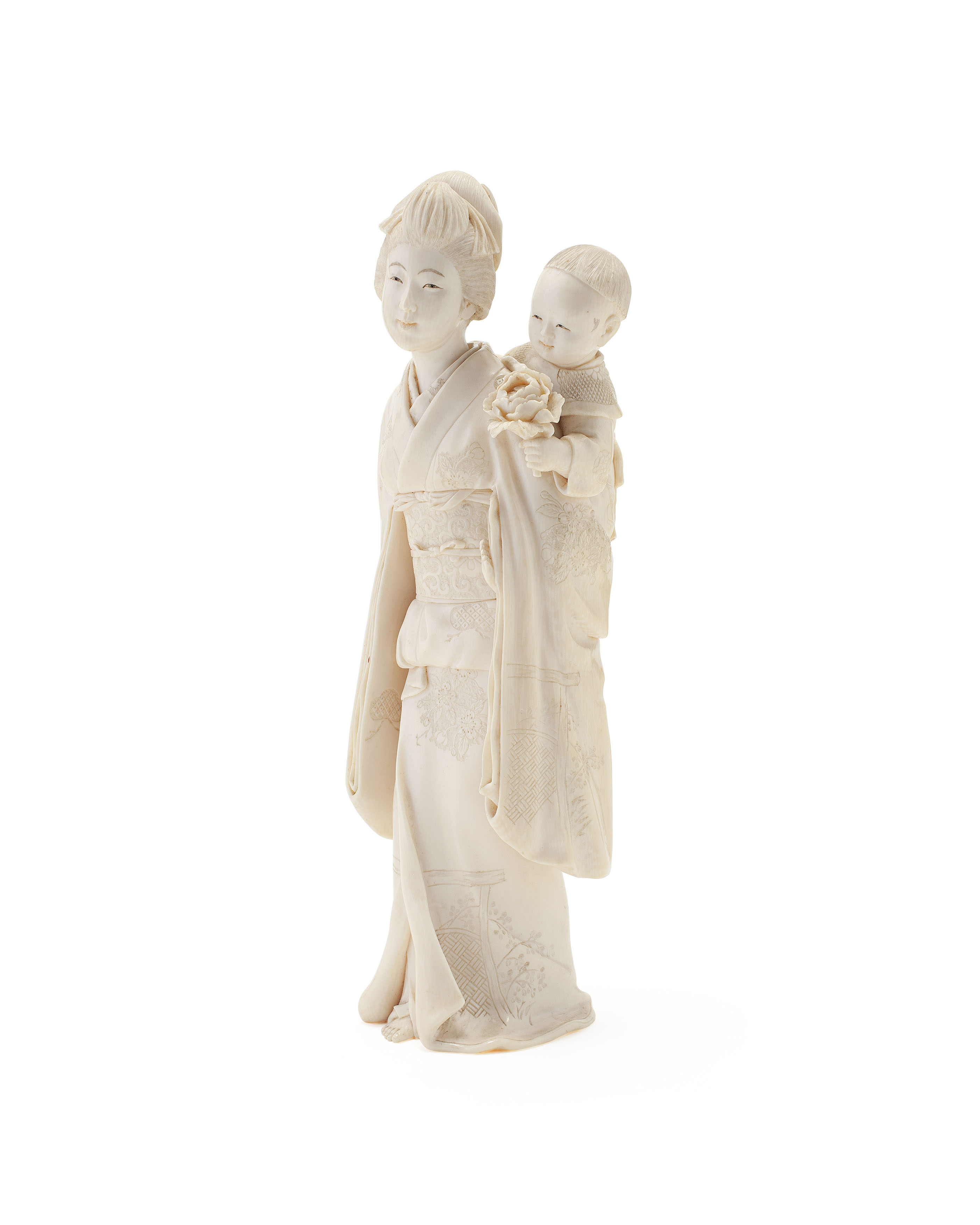 JAPANESE CARVED IVORY OKIMONO