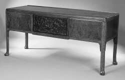 A walnut sideboard