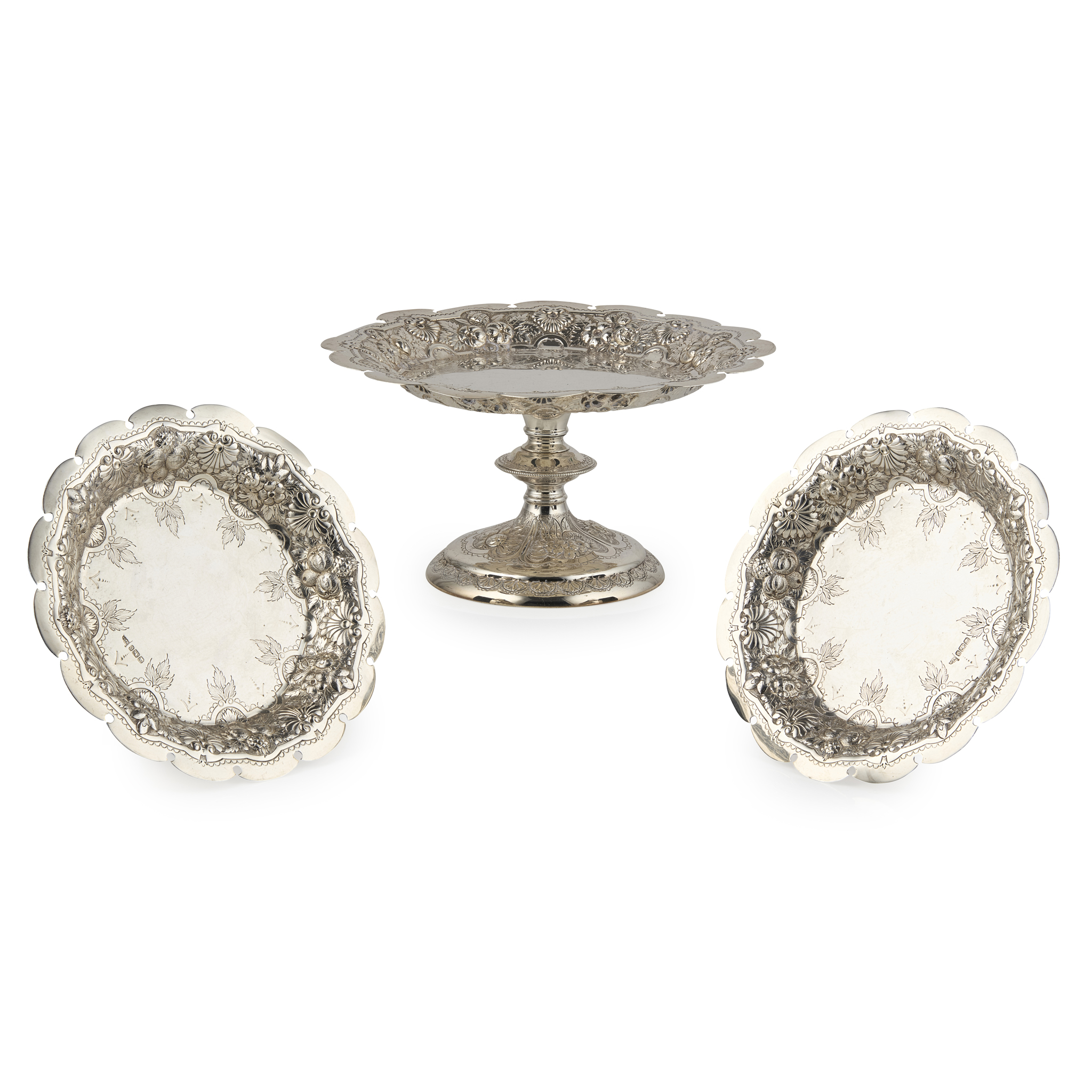 A LATE VICTORIAN DESSERT SERVICE