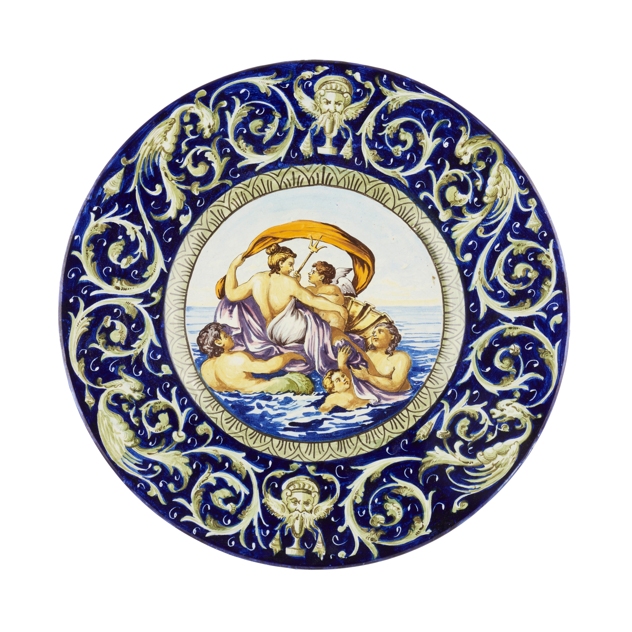 LARGE ITALIAN MAIOLICA CHARGER