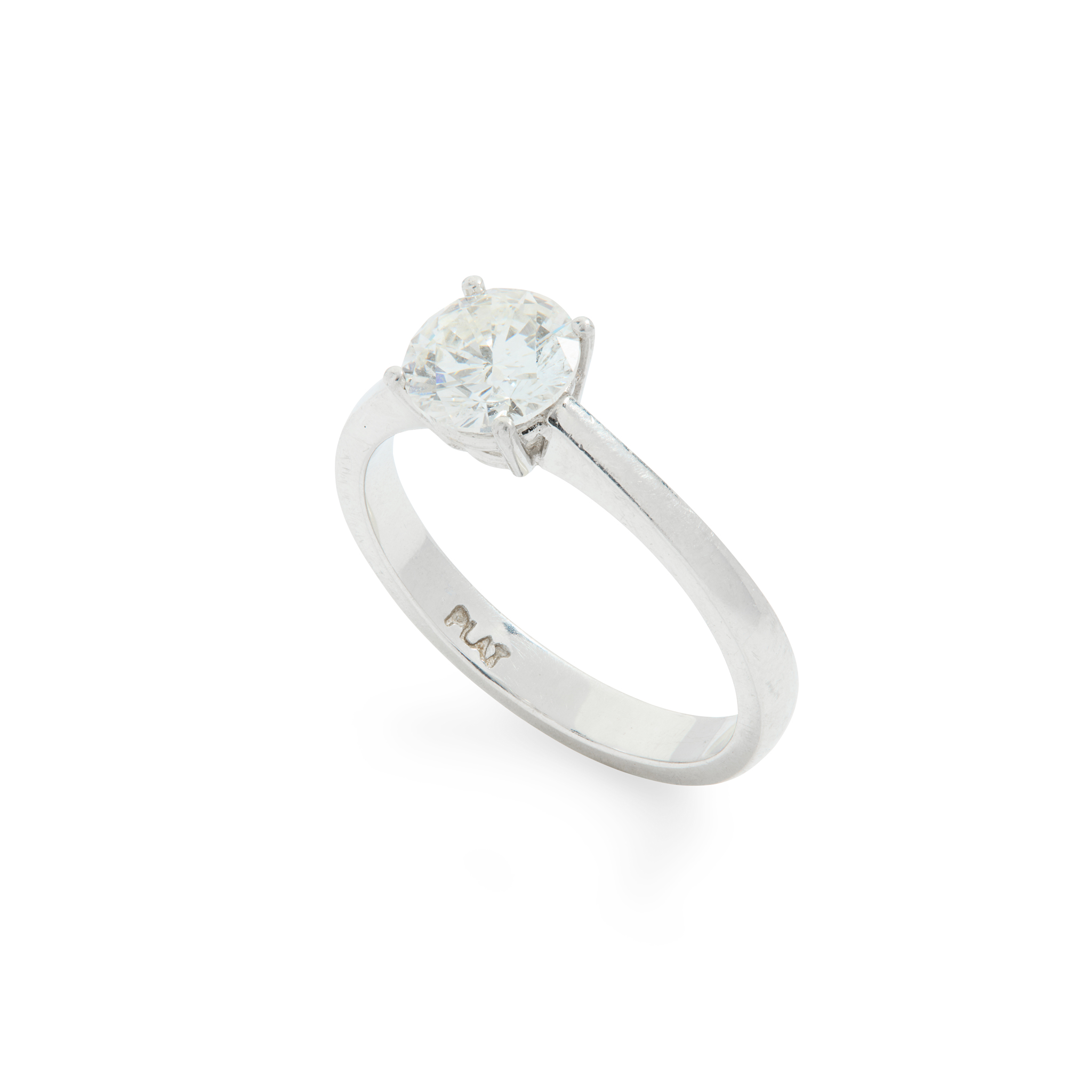 A diamond single-stone ring