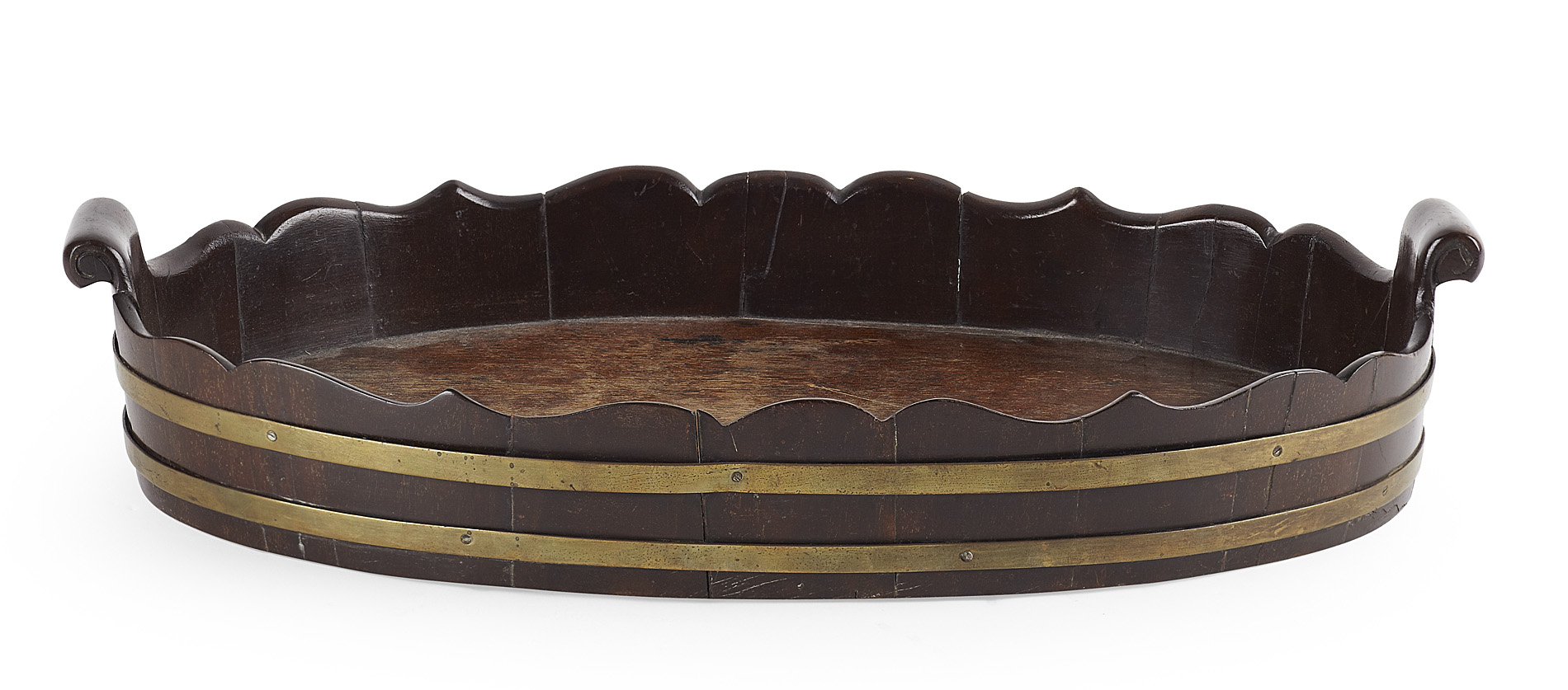 GEORGE III MAHOGANY TRAY