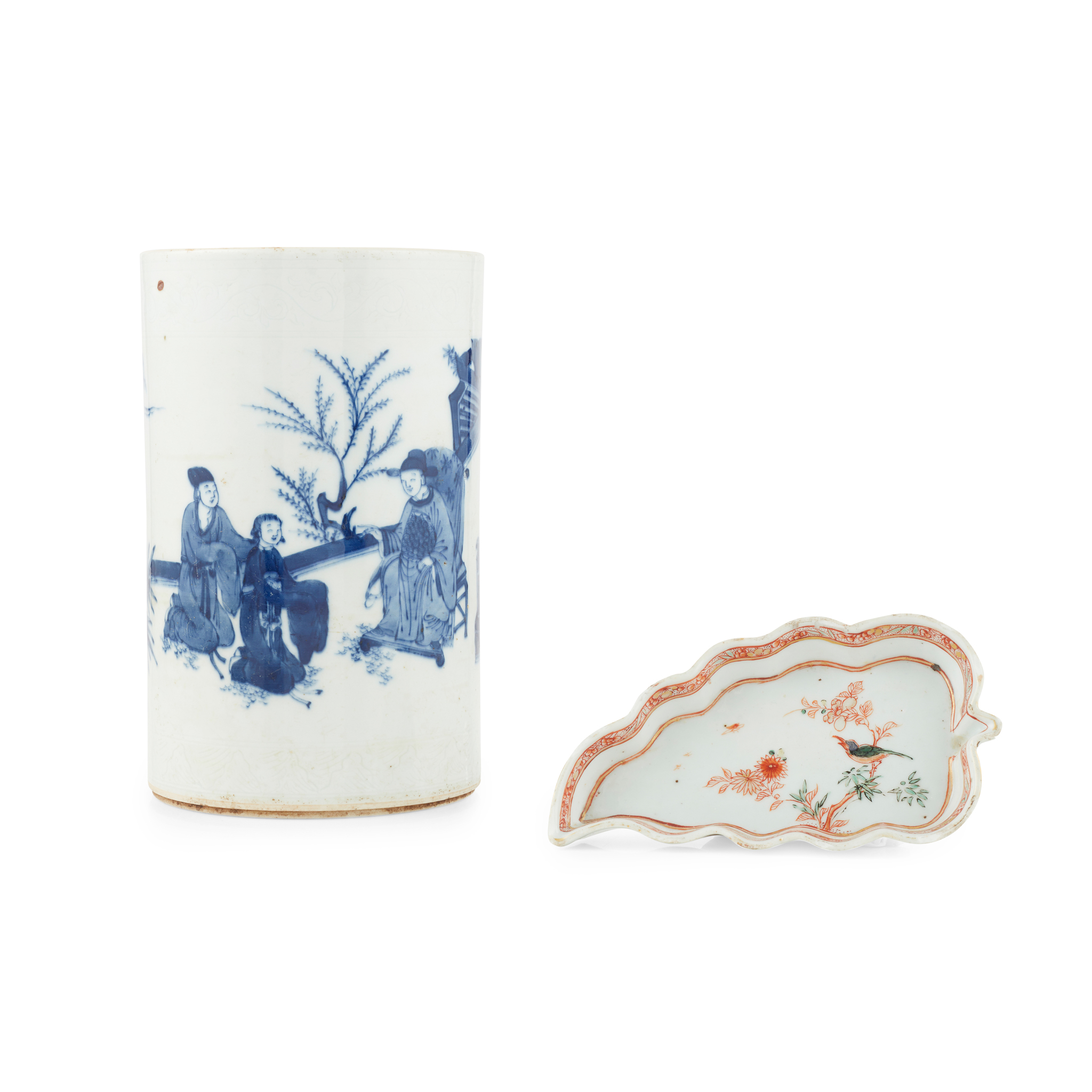 TWO PORCELAIN WARES