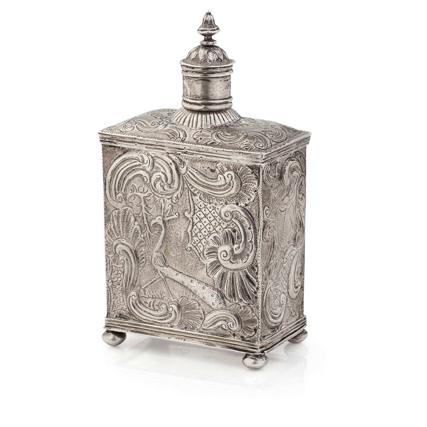A Dutch 18th century tea caddy