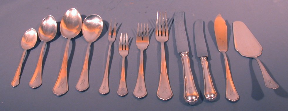 A German white metal part-canteen