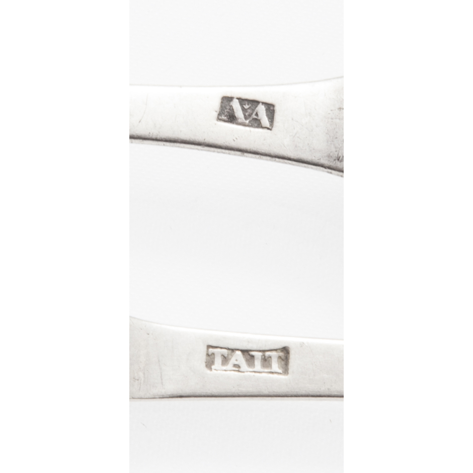 A collection of George III Scottish Fiddle pattern teaspoons