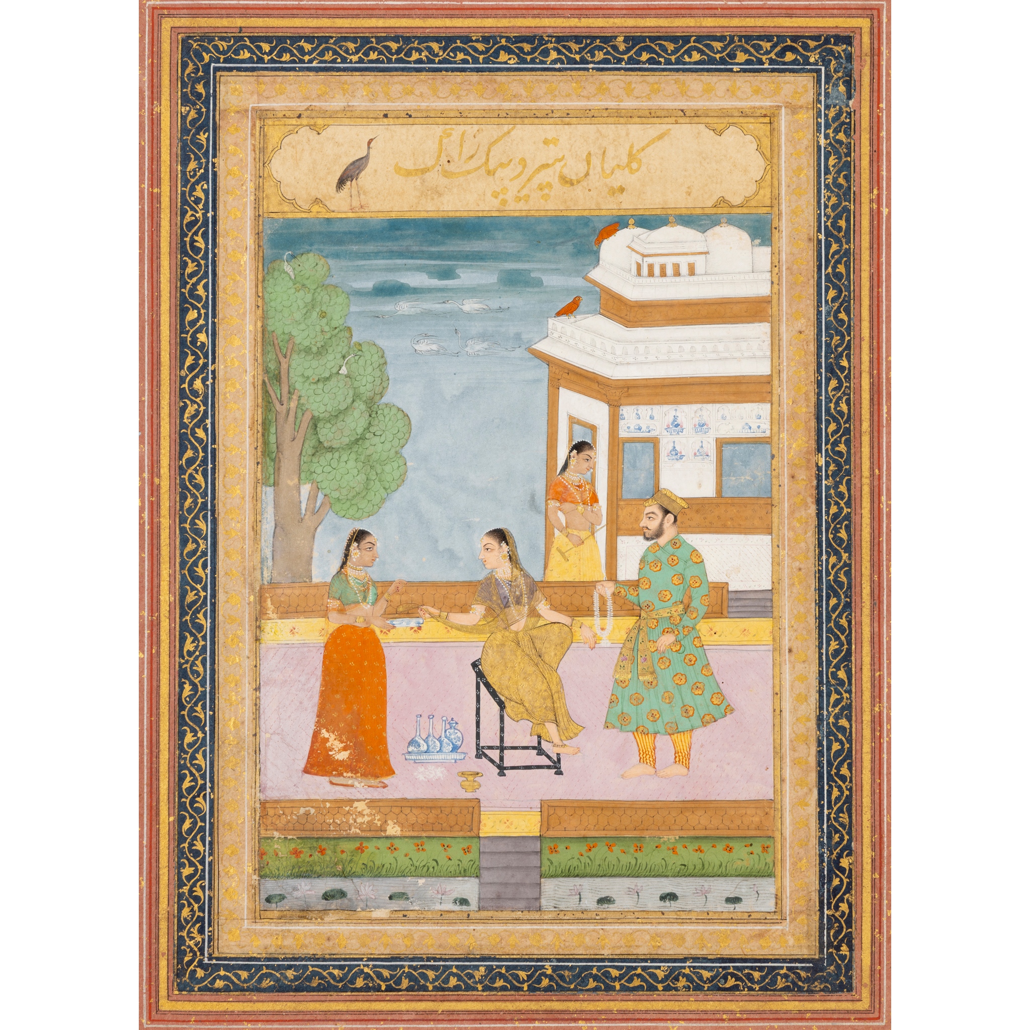 AN ILLUSTRATION FROM A RAGAMALA SERIES: DEEPAK RAGINI