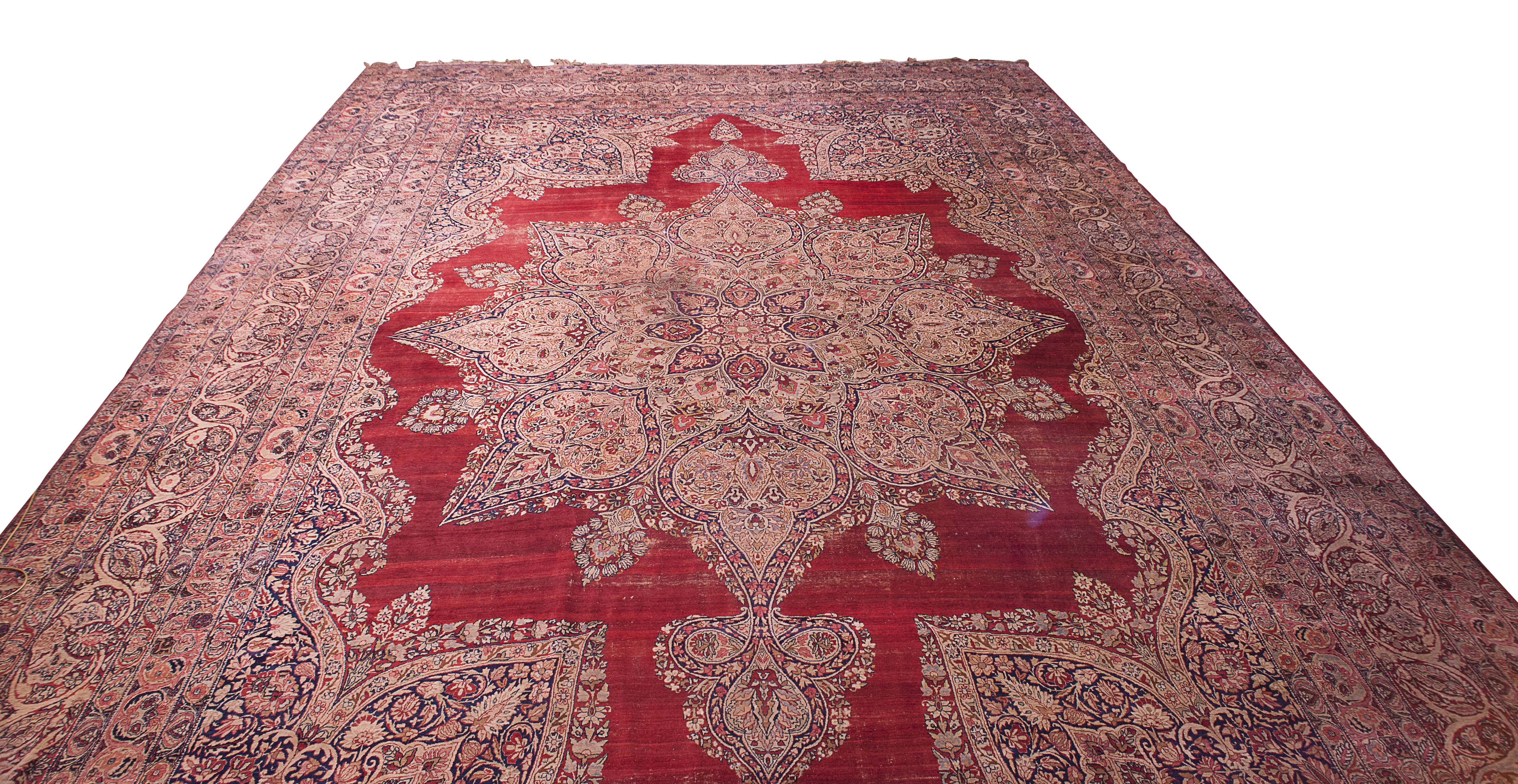 LARGE KIRMAN CARPET