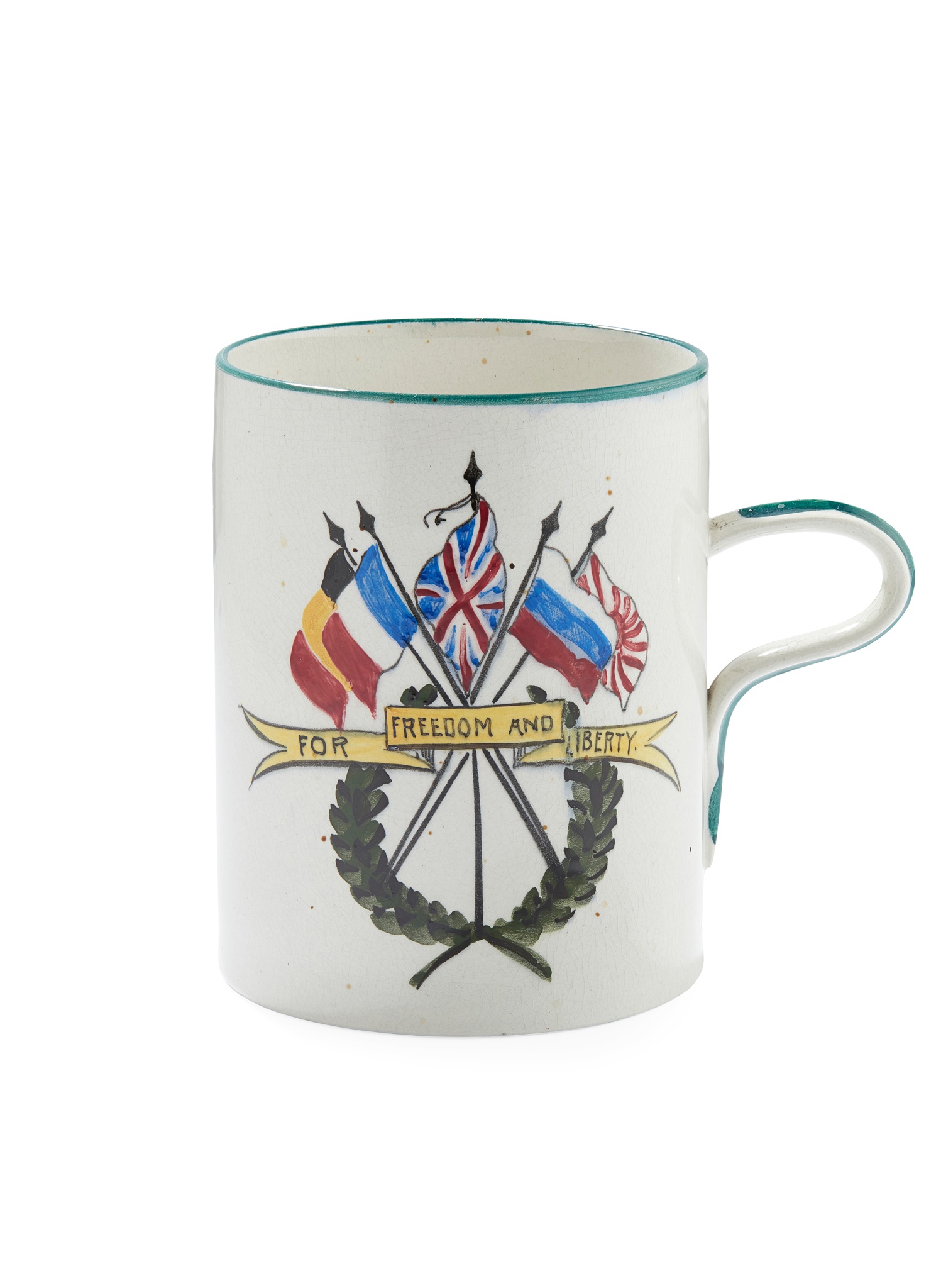 A LARGE AND UNUSUAL WEMYSS WARE MUG