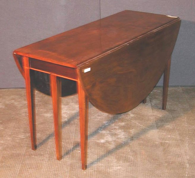 A 19th century mahogany gateleg dining table,