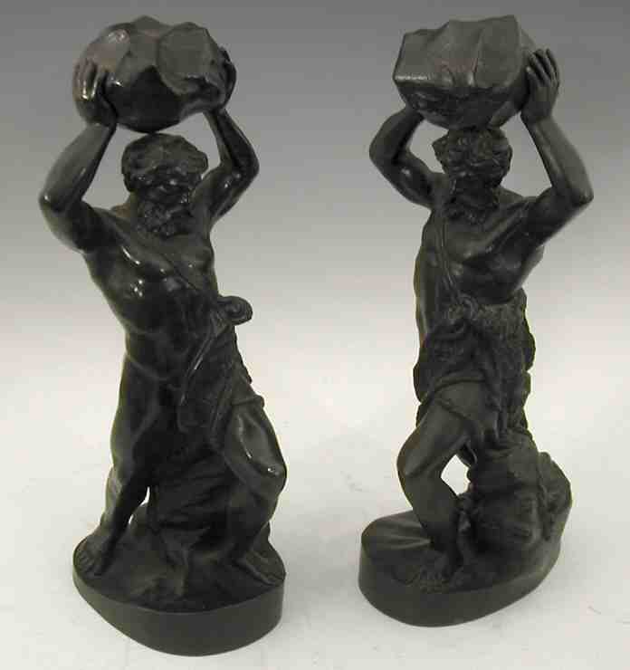 A bronzed spelter figure of Cyclops,